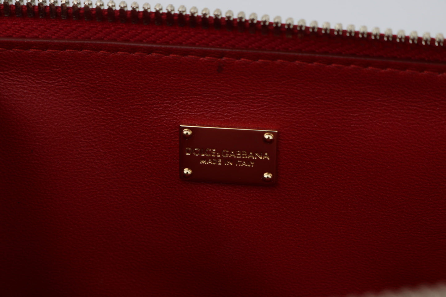 Dolce & Gabbana Elegant Crimson Crossbody Leather Bag