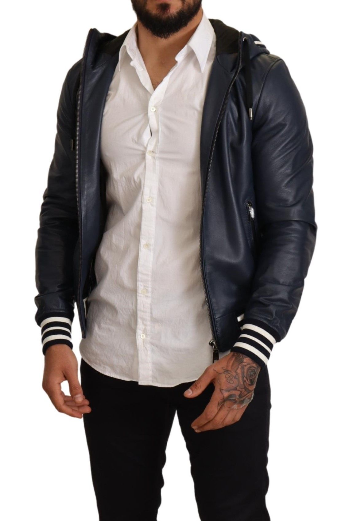 Dolce & Gabbana Elevate Your Style: Luxe Leather Bomber Jacket