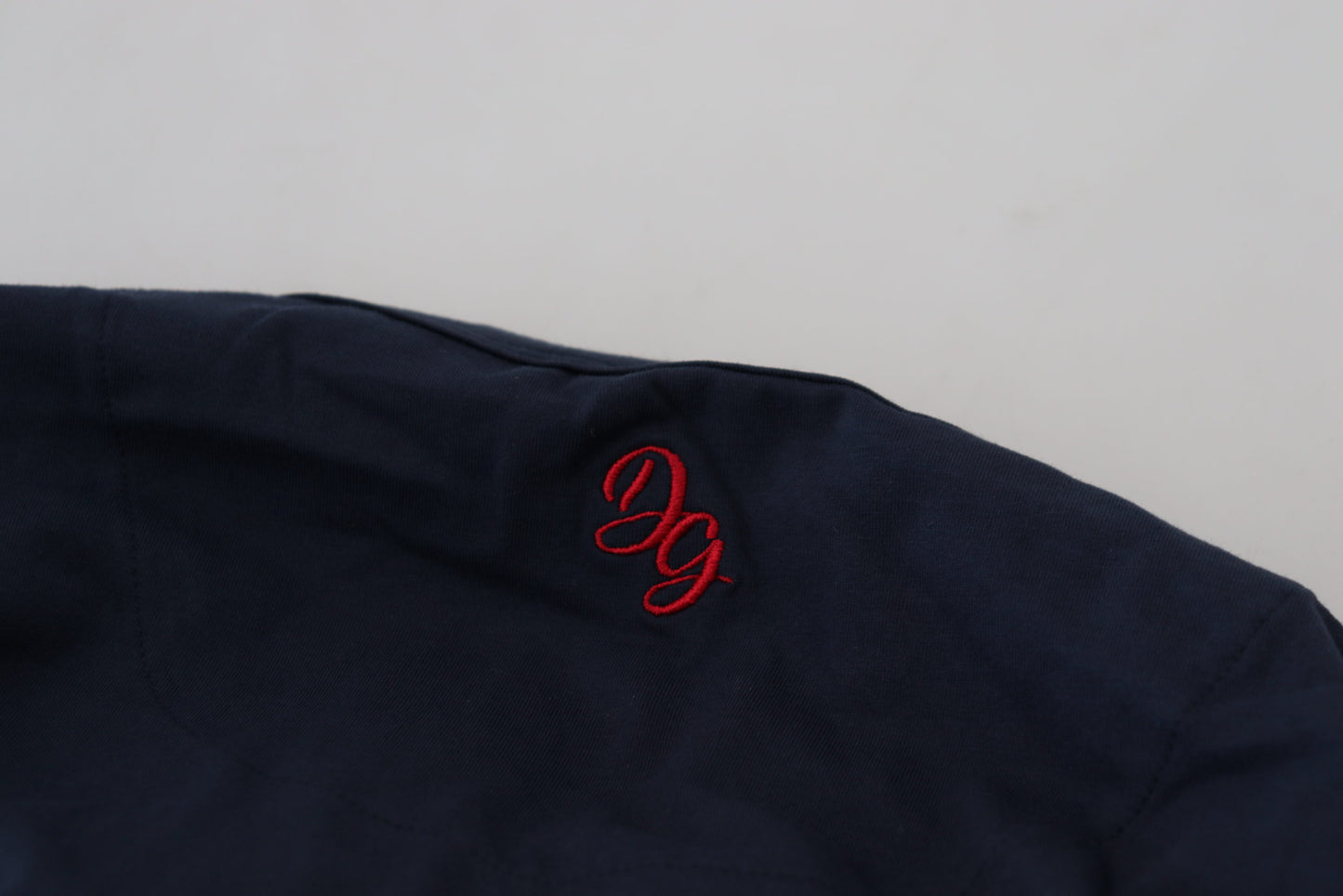 Dolce & Gabbana Elegant Crewneck Cotton Tee in Blue