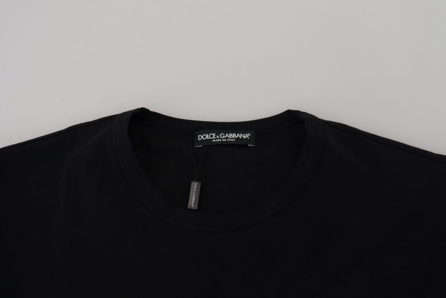 Dolce & Gabbana Elegant Black Crewneck Cotton T-Shirt