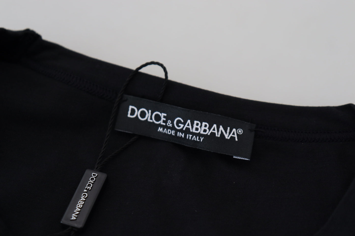 Dolce & Gabbana Elegant Black Crewneck Cotton T-Shirt