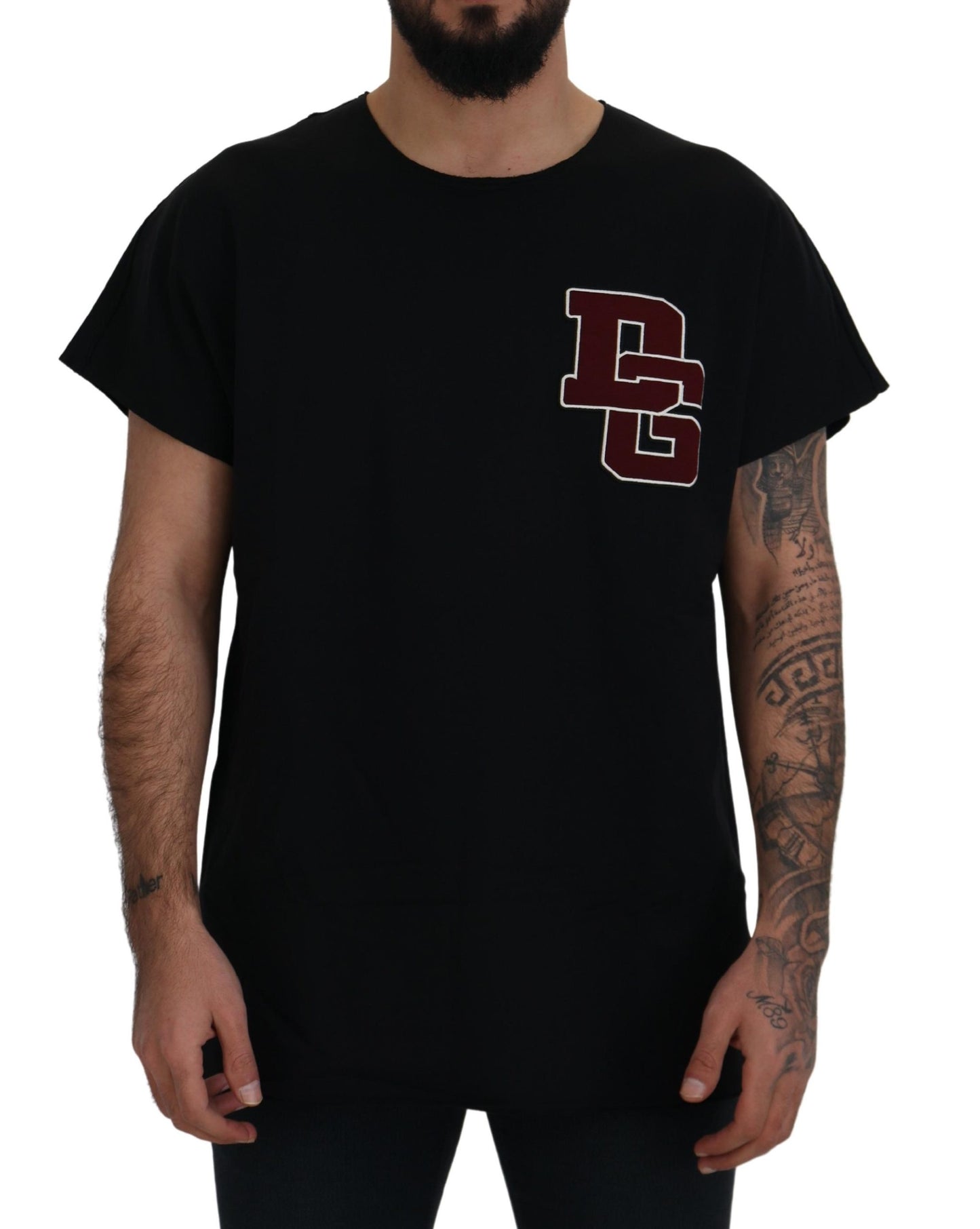 Dolce & Gabbana Elegant Black Crewneck T-Shirt for Men