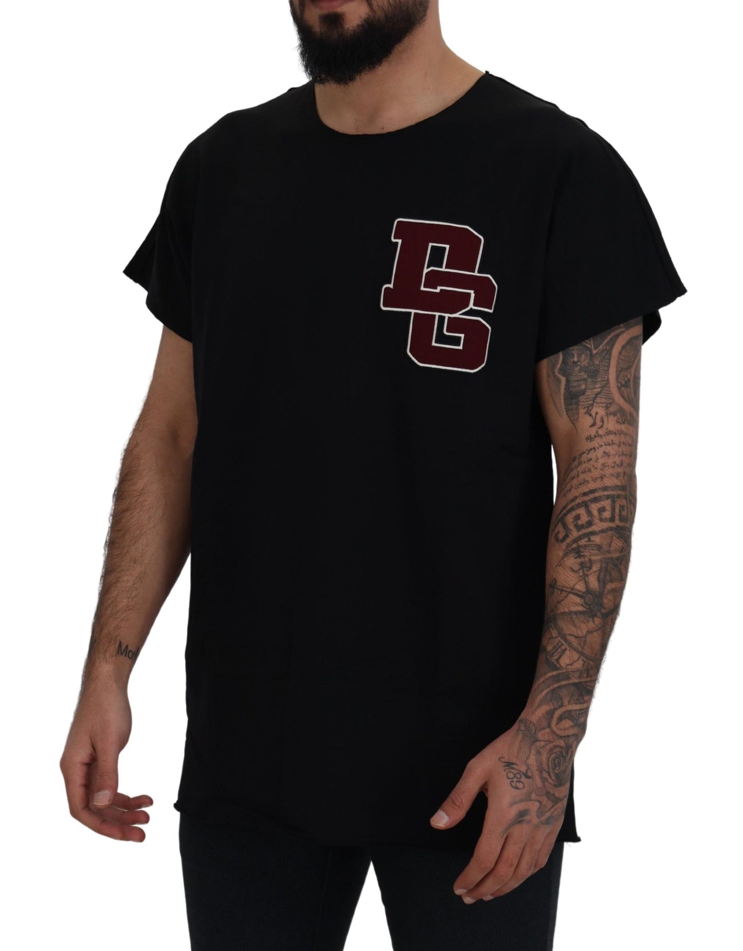 Dolce & Gabbana Elegant Black Crewneck T-Shirt for Men