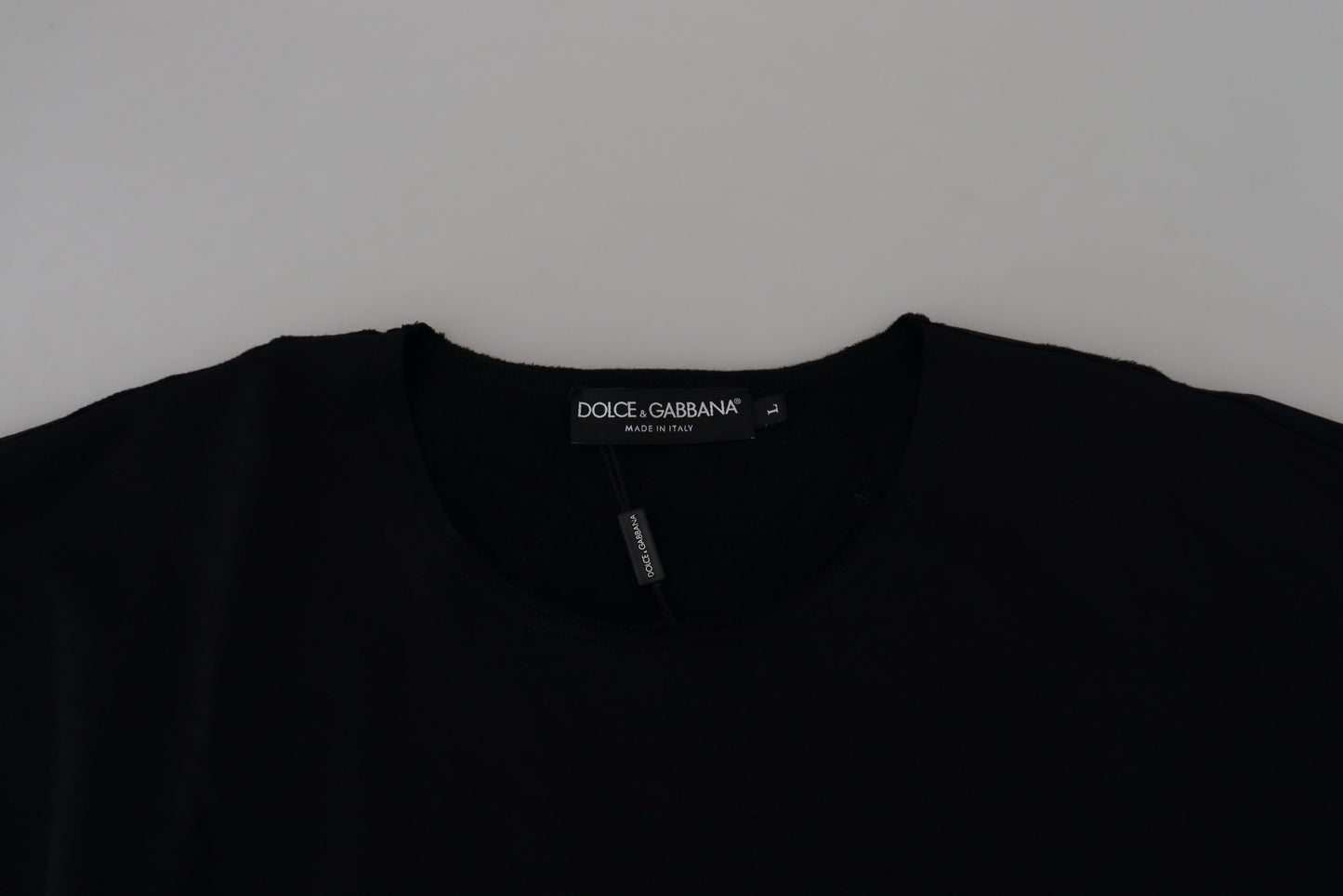 Dolce & Gabbana Elegant Black Crewneck T-Shirt for Men