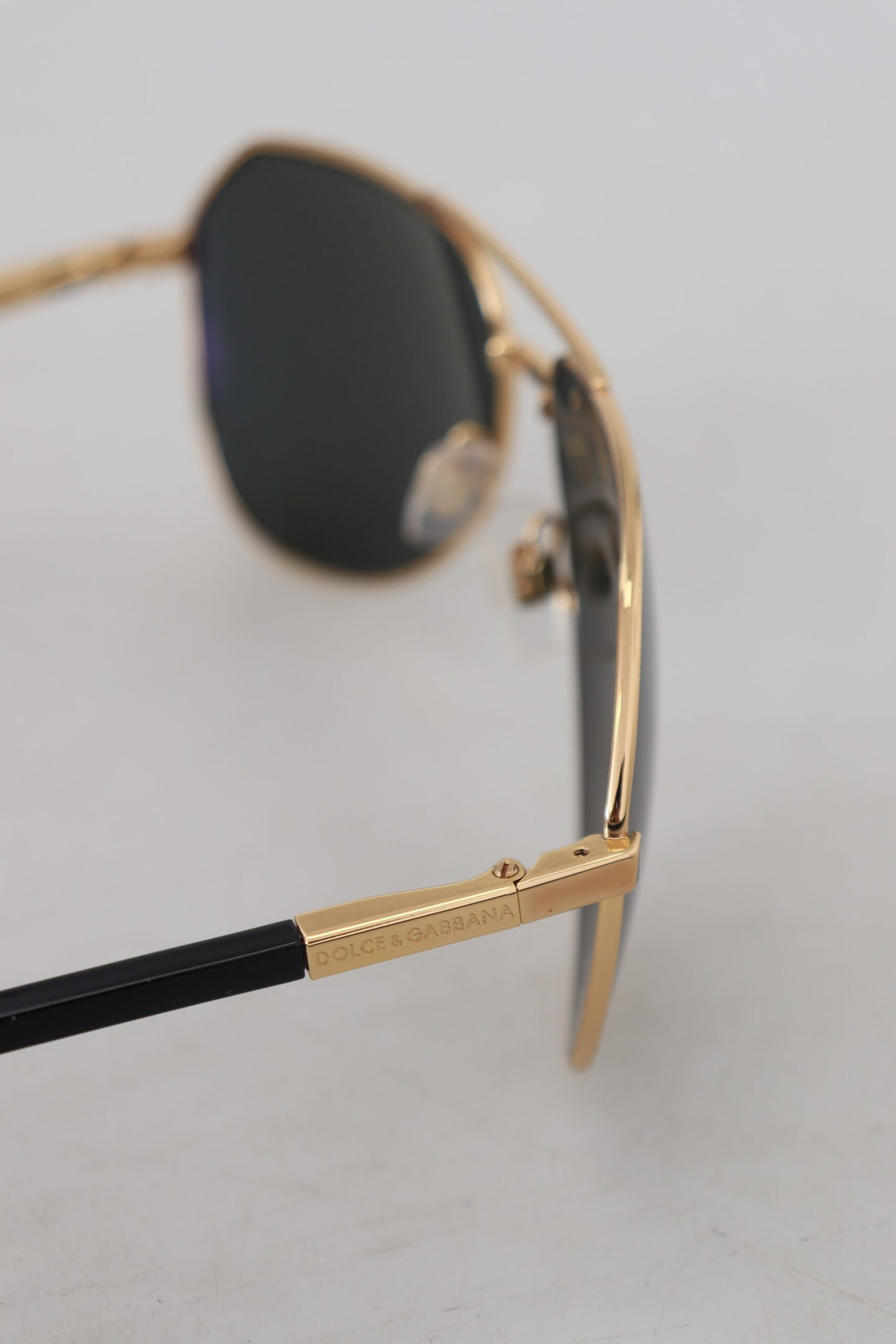 Dolce & Gabbana Golden Aviator Elegance Sunglasses