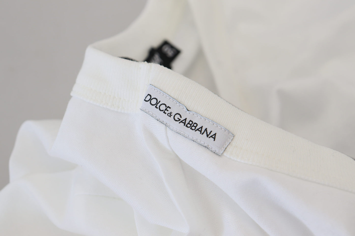 Dolce & Gabbana Elegant White Crewneck Cotton Tee