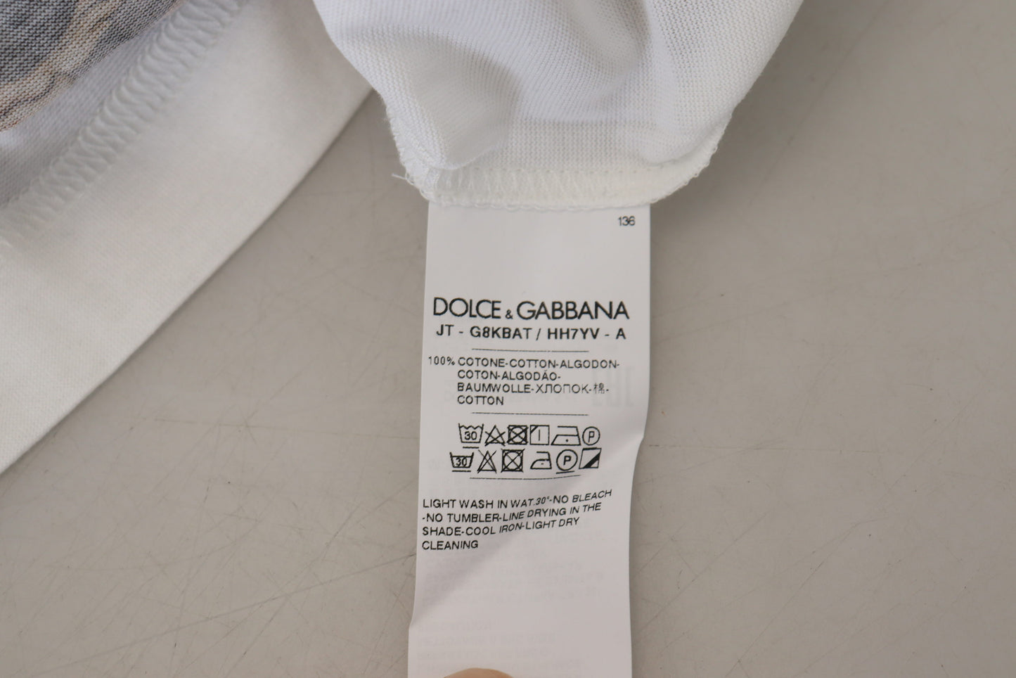 Dolce & Gabbana Elegant White Crewneck Cotton Tee