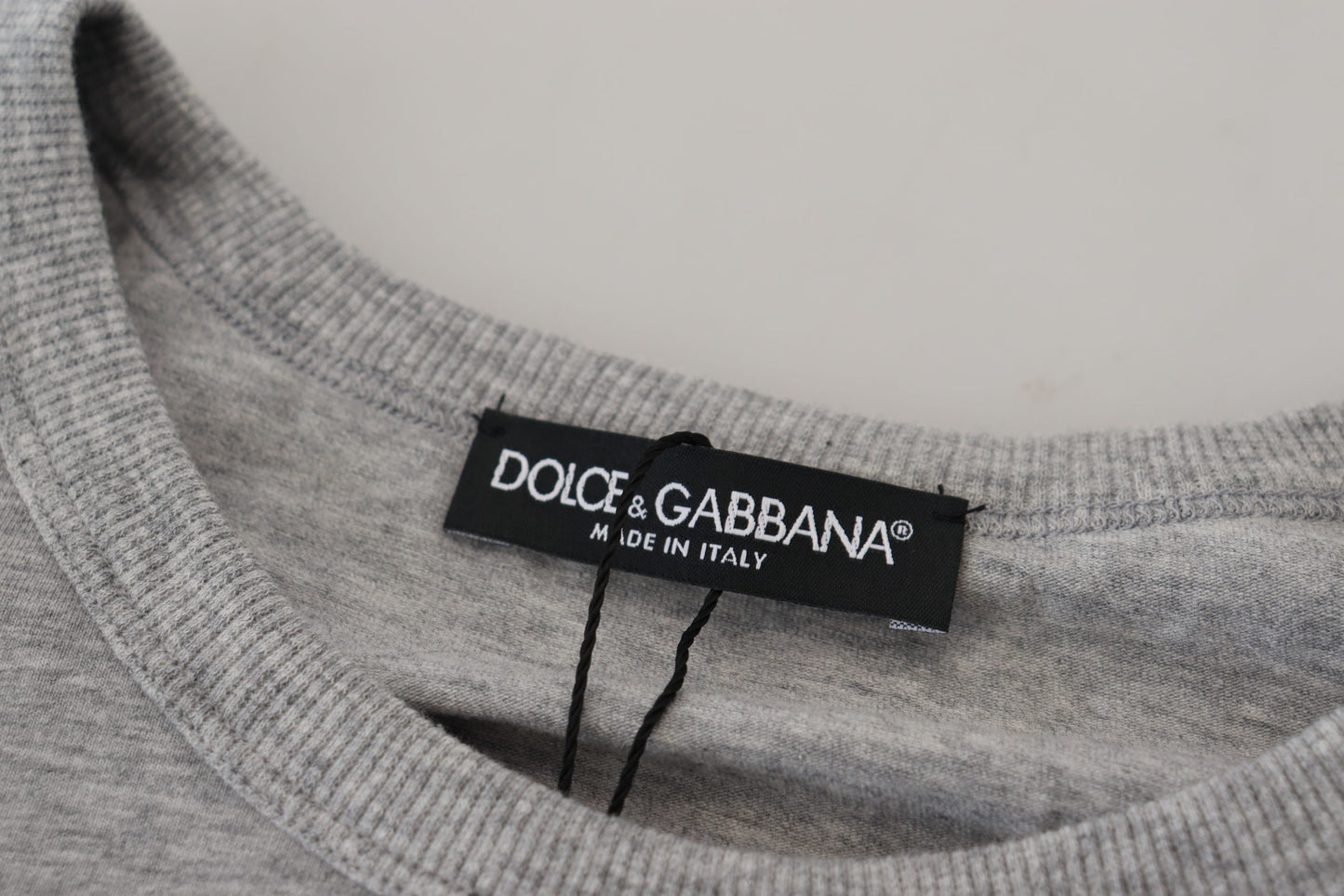 Dolce & Gabbana Elegant Gray Crewneck Cotton Tee