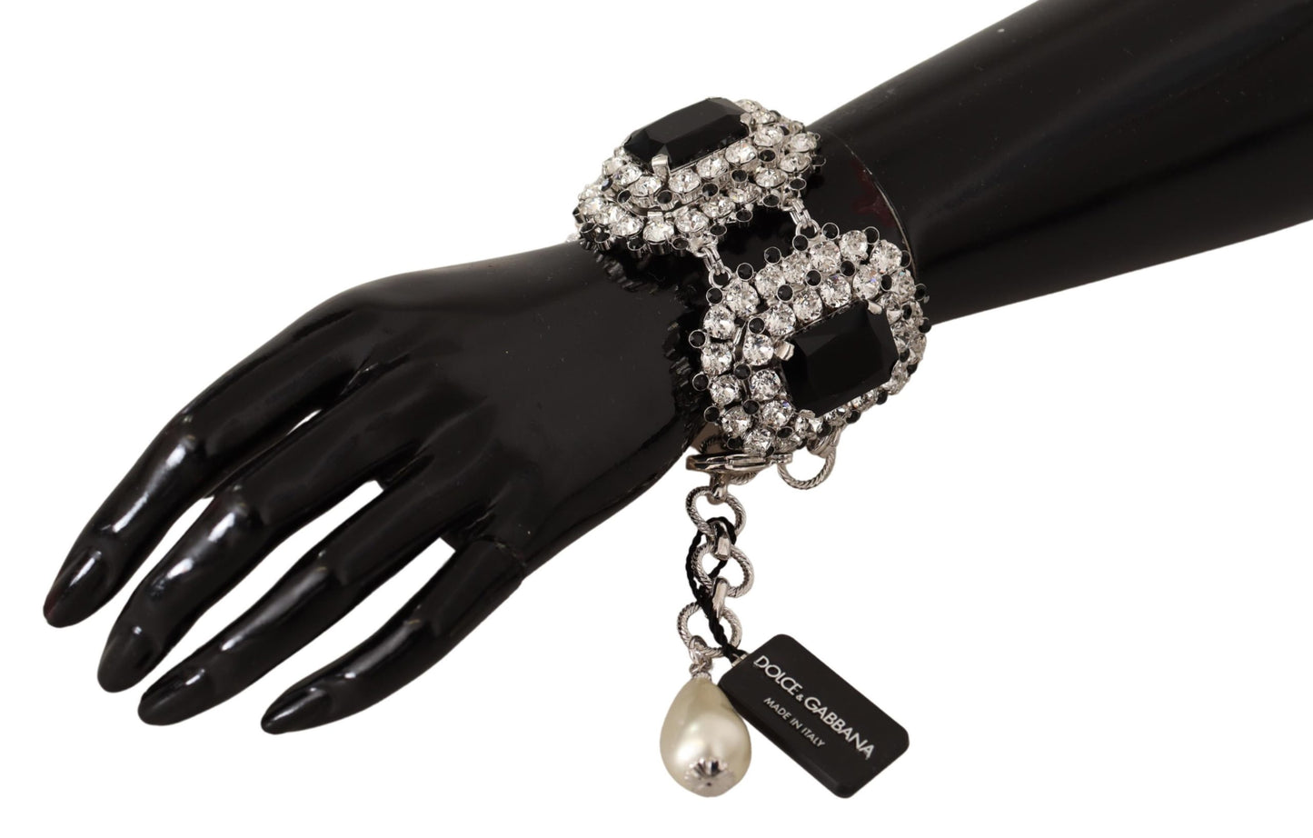 Dolce & Gabbana Elegant Crystal Charm Bracelet