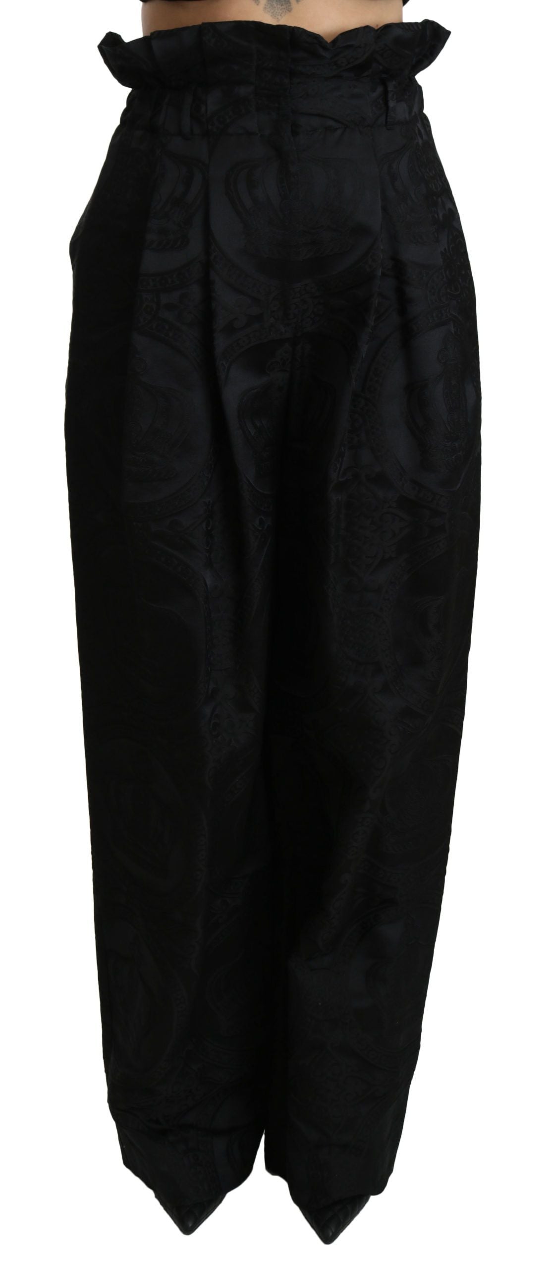 Dolce & Gabbana Elegant High Waist Wide Leg Pants