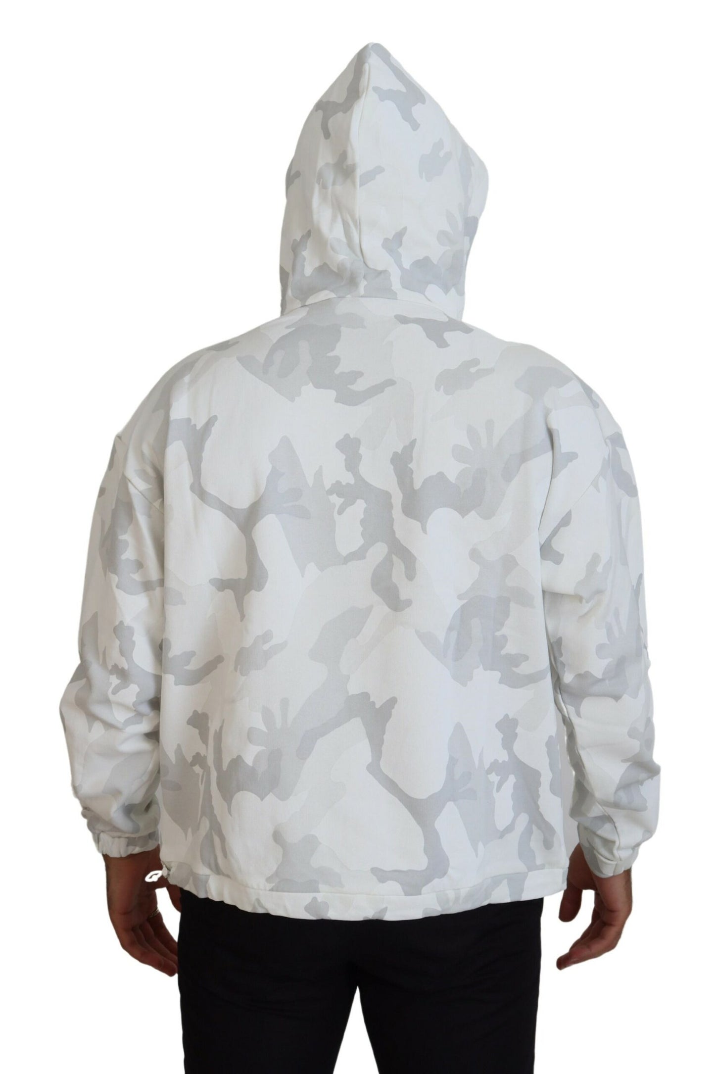 Dolce & Gabbana Elegant Camouflage Hooded Jacket