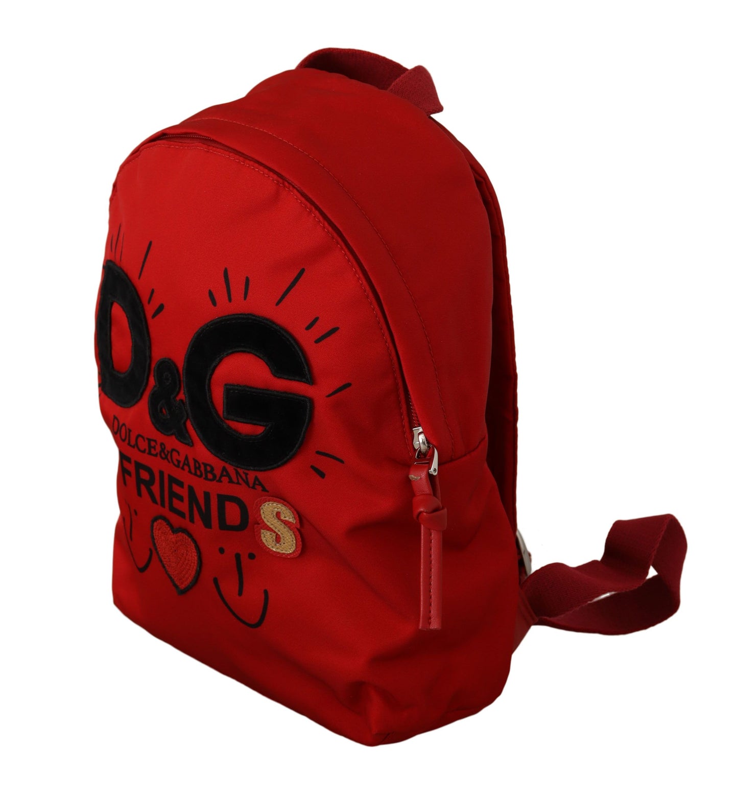 Dolce & Gabbana Chic Red Backpack for Trendsetting Kids