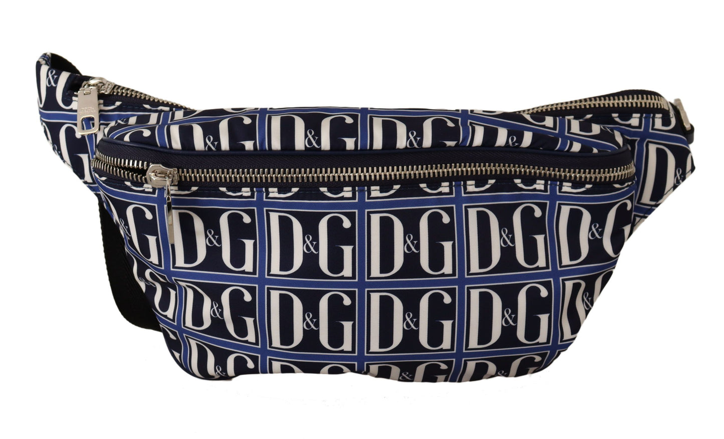 Dolce & Gabbana Chic Blue Logo Mania Fanny Belt Bag