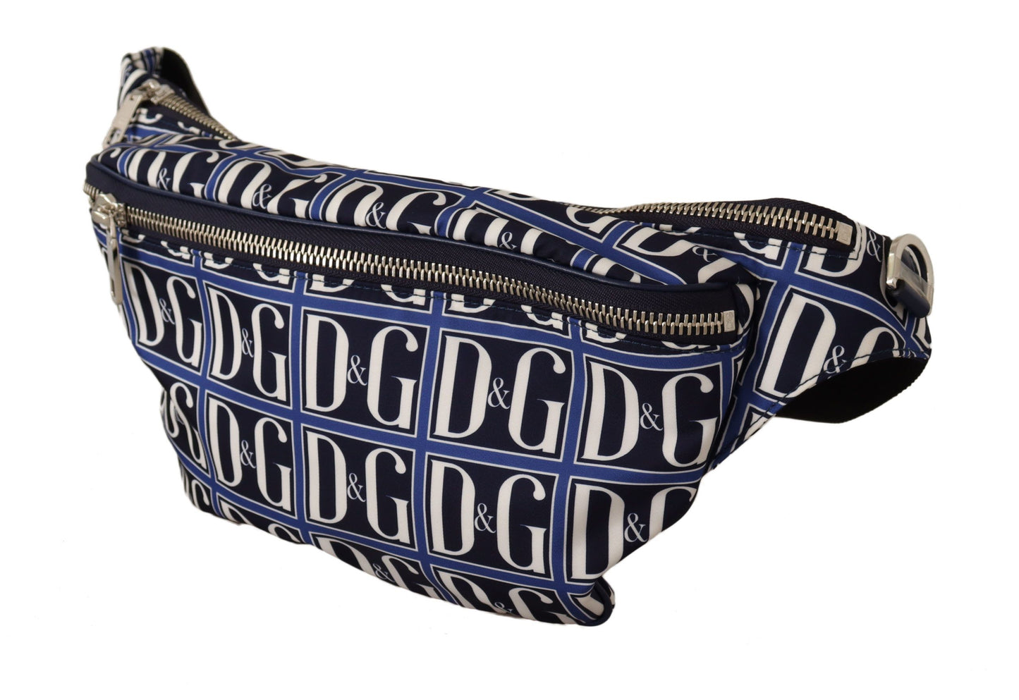 Dolce & Gabbana Chic Blue Logo Mania Fanny Belt Bag