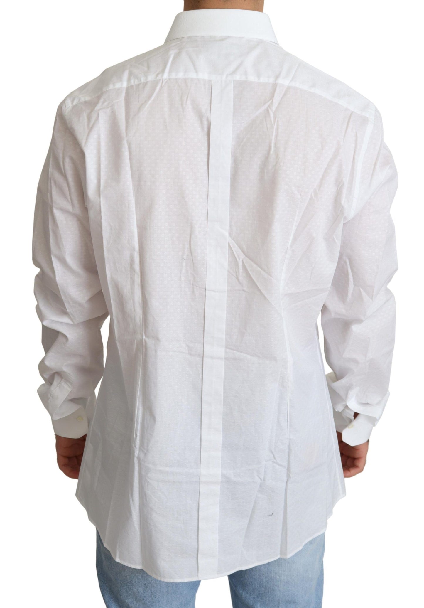 Dolce & Gabbana Elegant White Cotton Dress Shirt