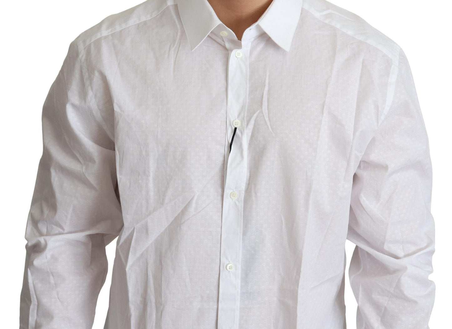 Dolce & Gabbana Elegant White Cotton Dress Shirt