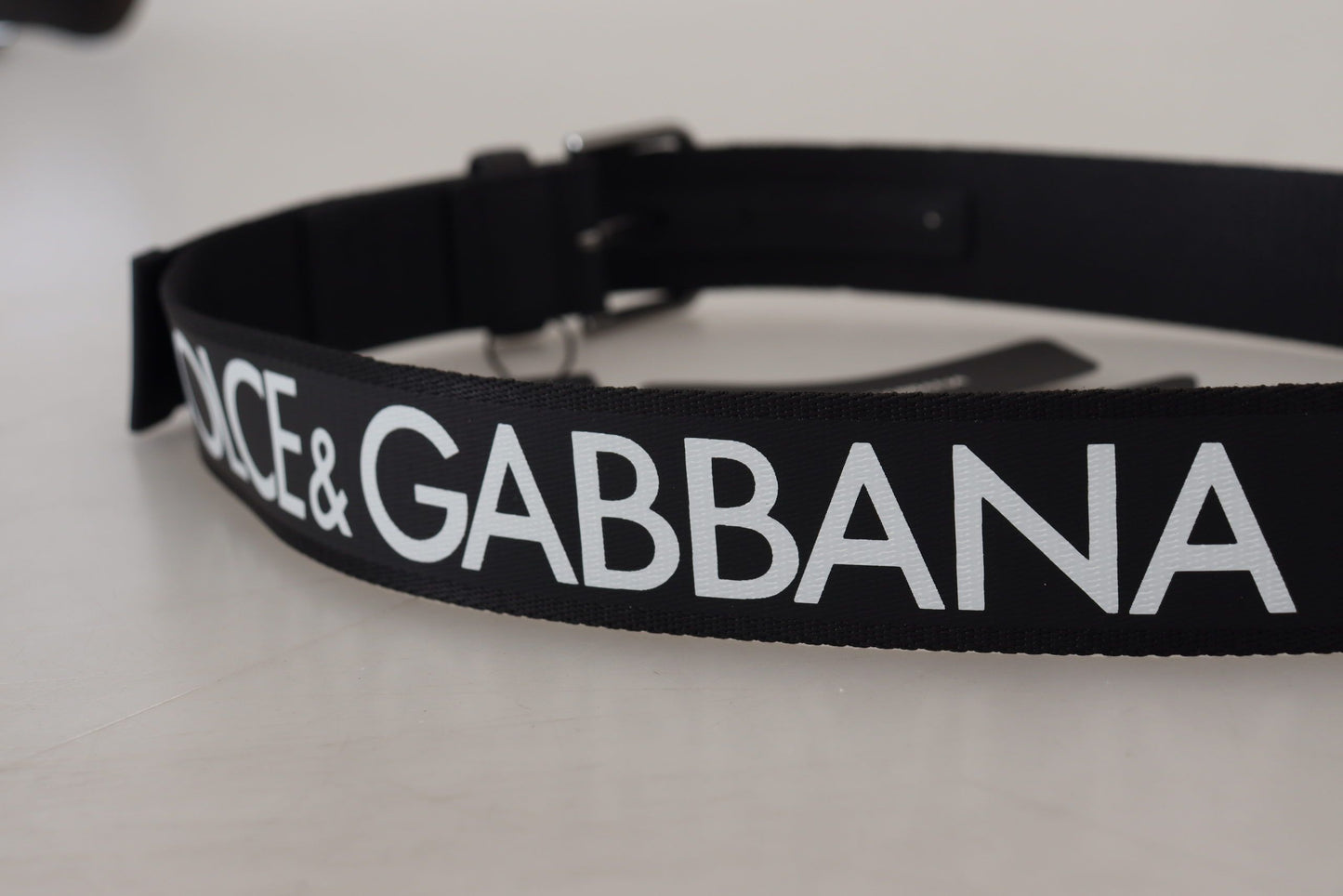 Dolce & Gabbana Elegant Monochrome Belt with DG Logo