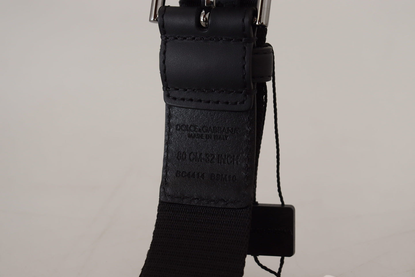 Dolce & Gabbana Elegant Monochrome Belt with DG Logo