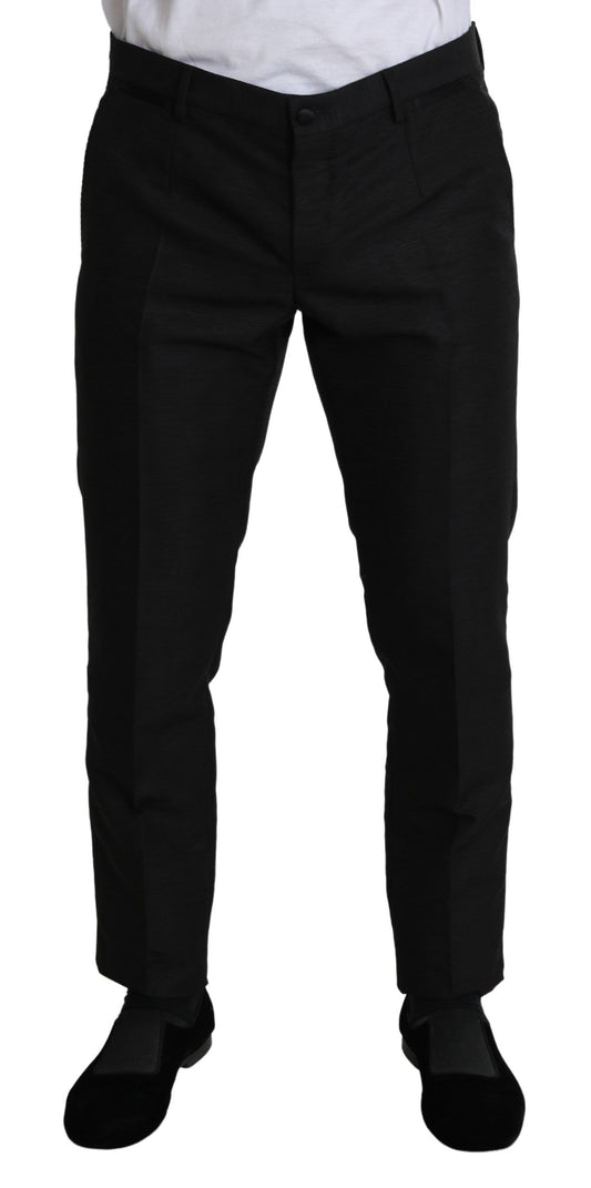 Dolce & Gabbana Elegant Wool Blend Slim Dress Pants