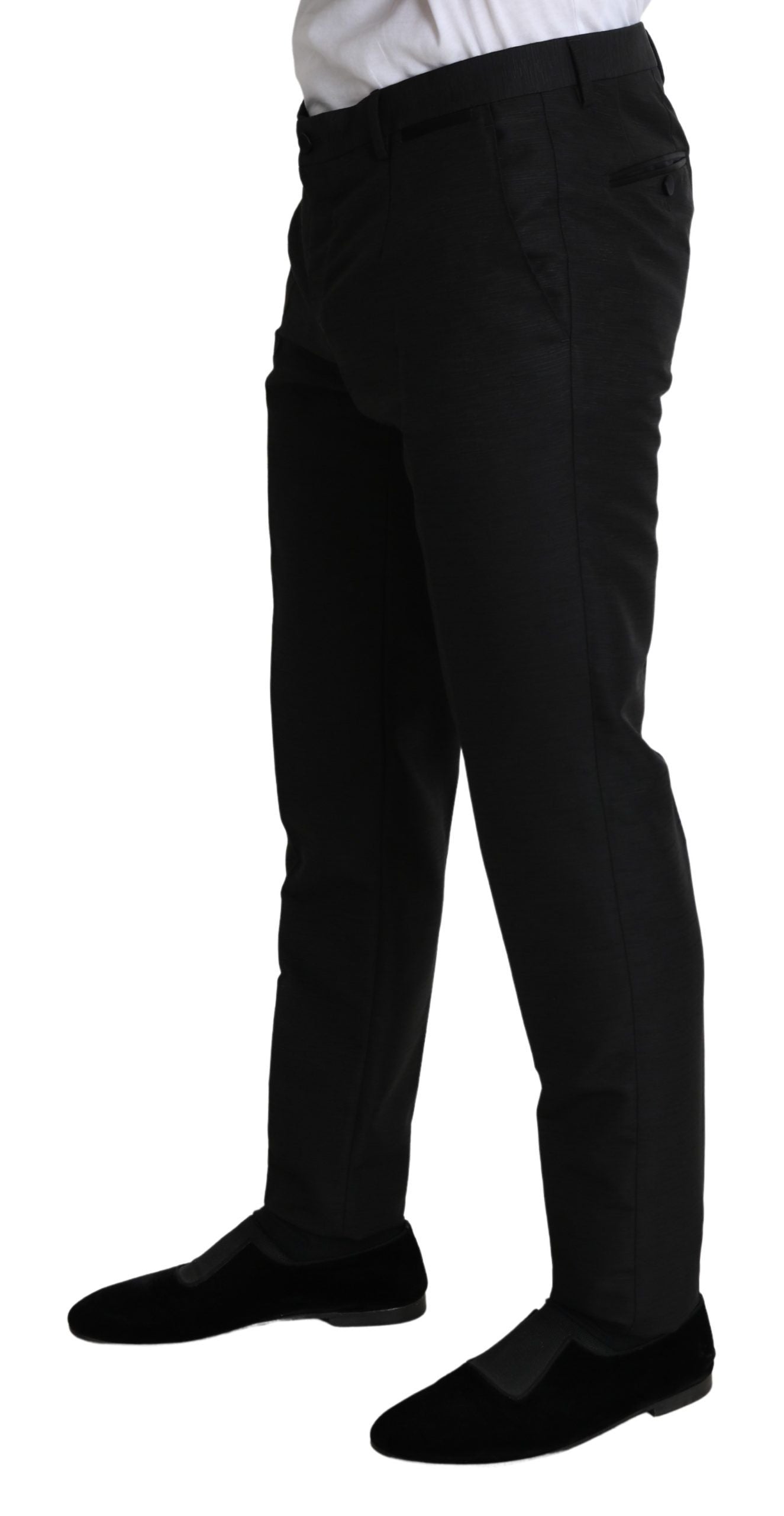 Dolce & Gabbana Elegant Wool Blend Slim Dress Pants