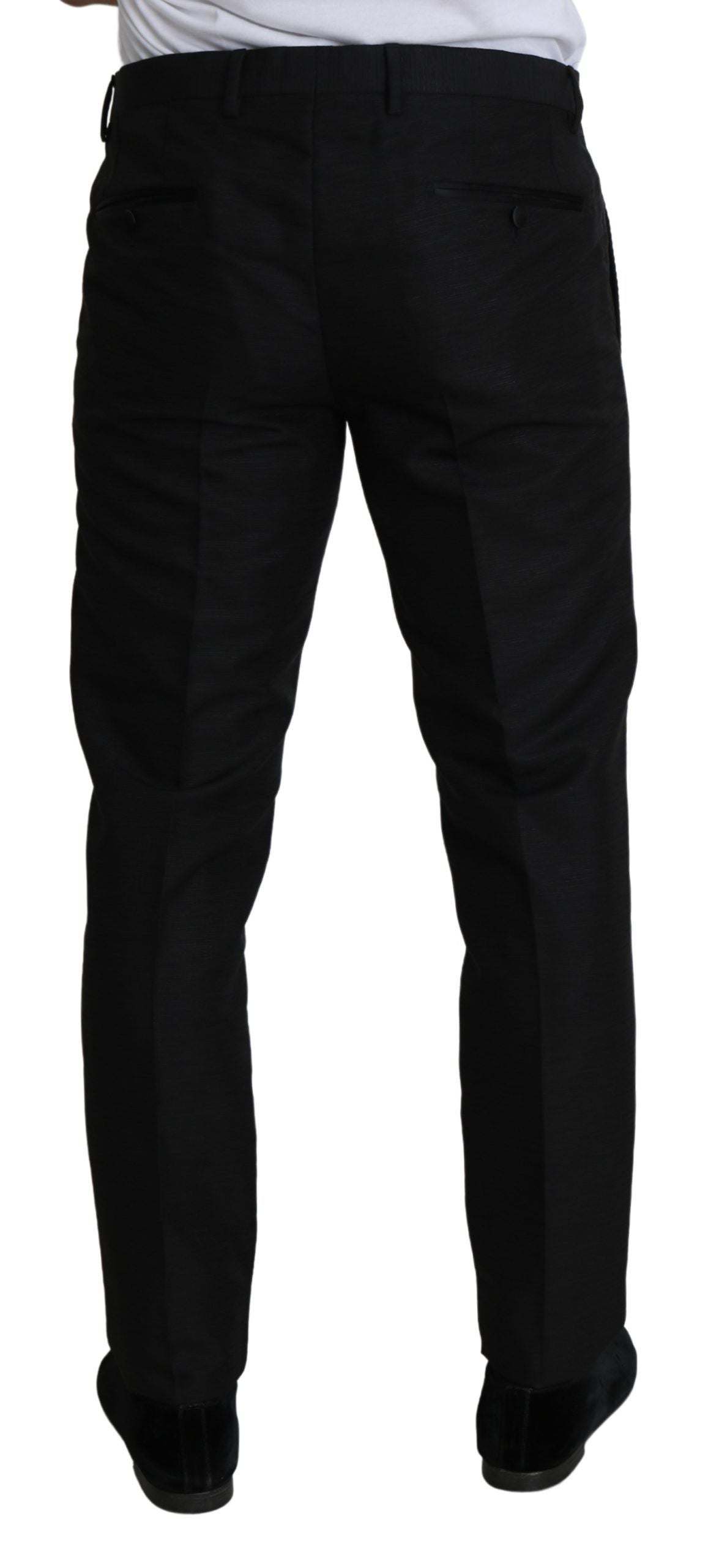 Dolce & Gabbana Elegant Wool Blend Slim Dress Pants