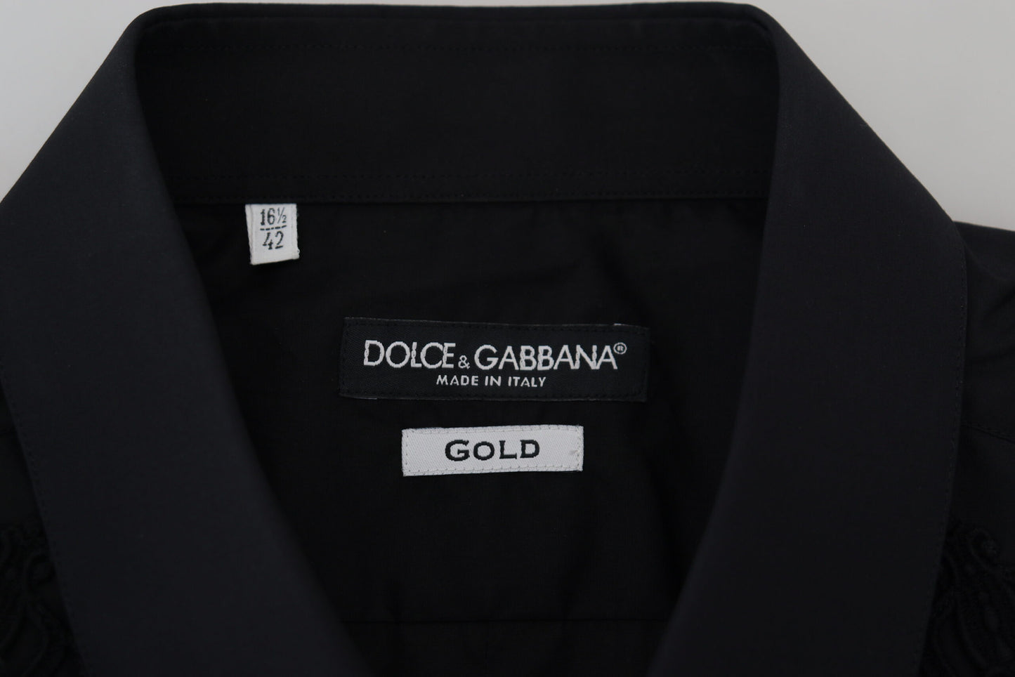 Dolce & Gabbana Elegant Slim Fit Formal Black Dress Shirt