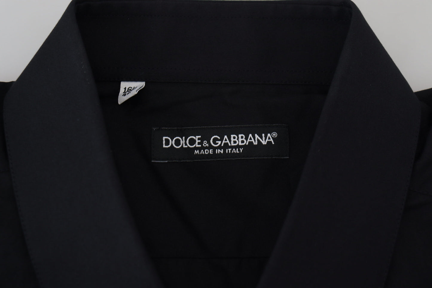 Dolce & Gabbana Elegant Black Silk Blend Dress Shirt