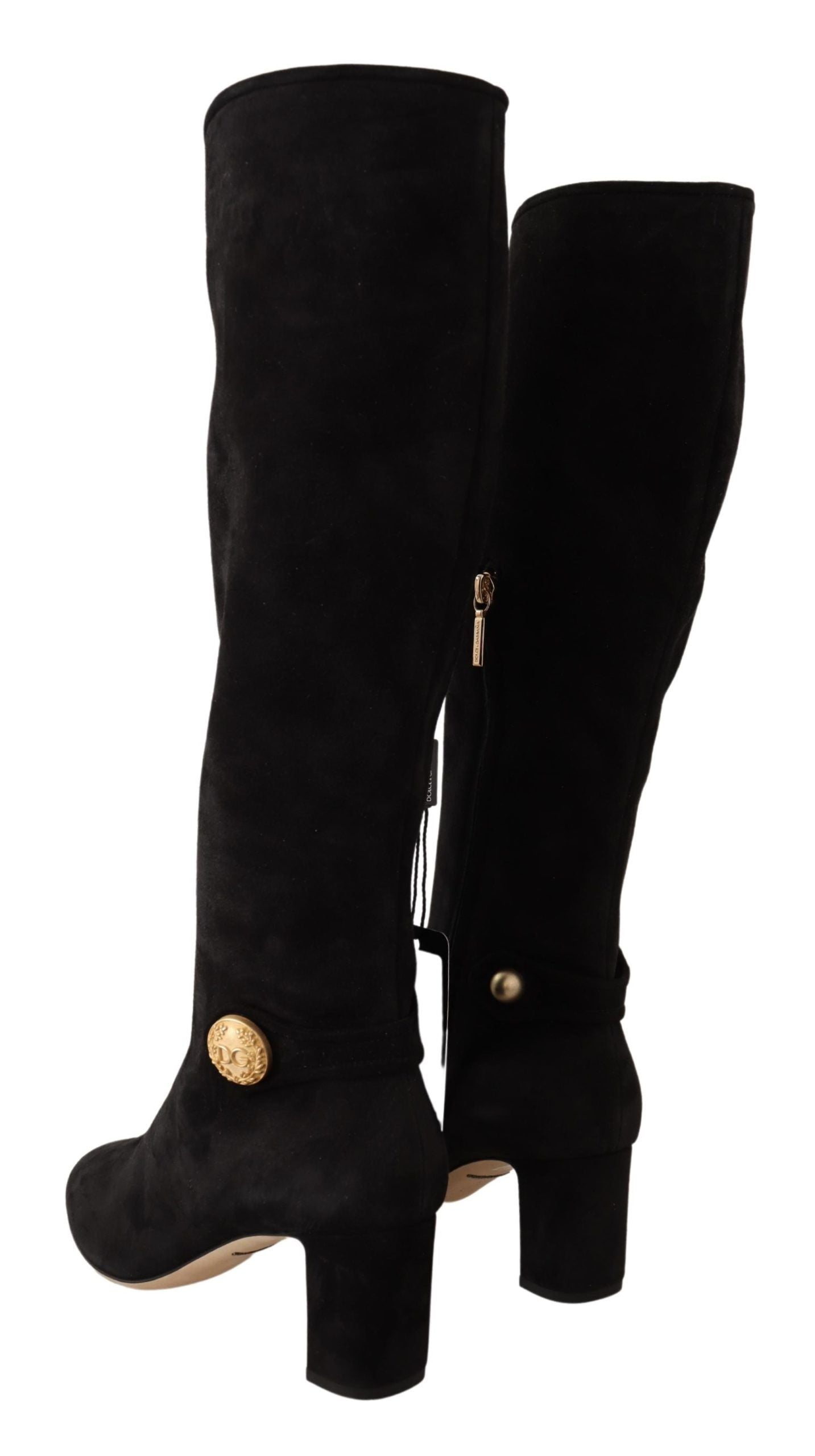 Dolce & Gabbana Elegant Suede Vally High Boots