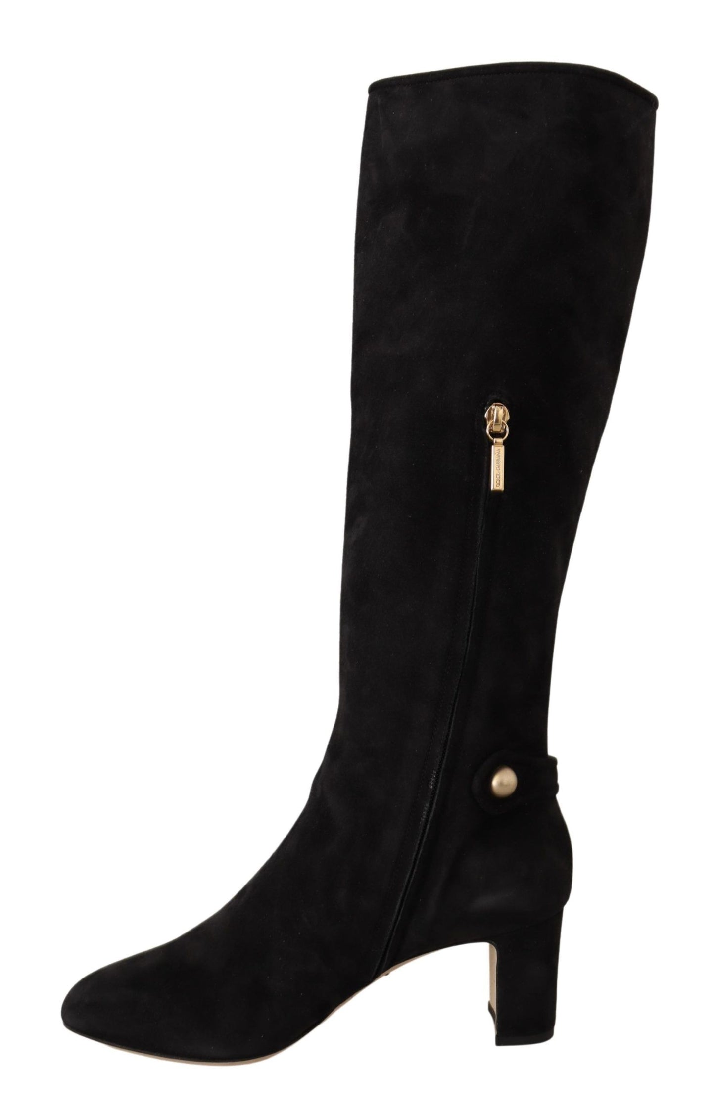 Dolce & Gabbana Elegant Suede Vally High Boots