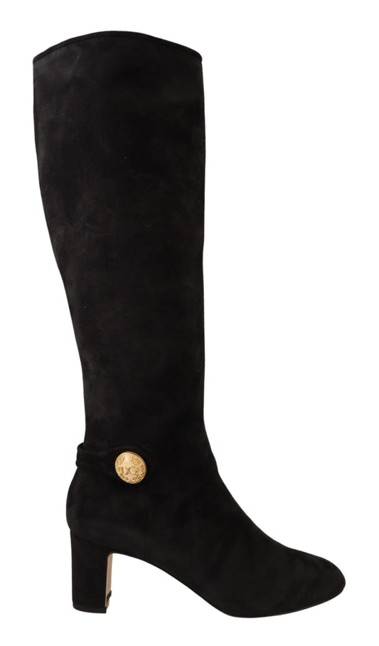 Dolce & Gabbana Elegant Suede Vally High Boots