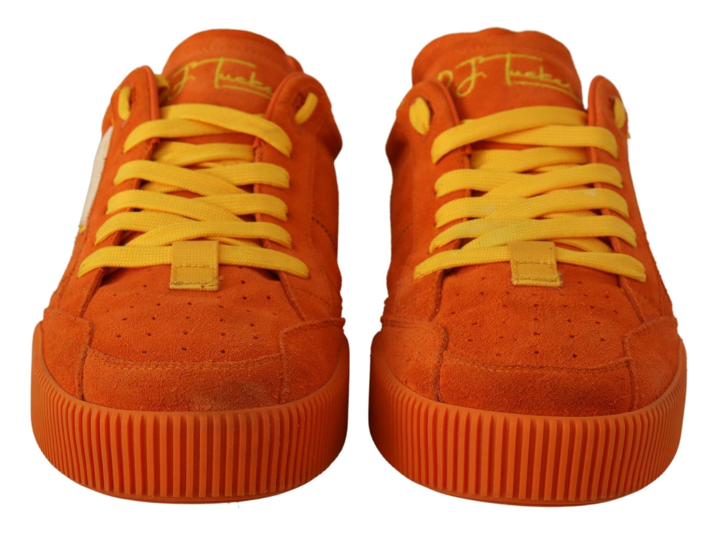 Dolce & Gabbana Orange Leather P.J. Tucker Sneakers Sneakers