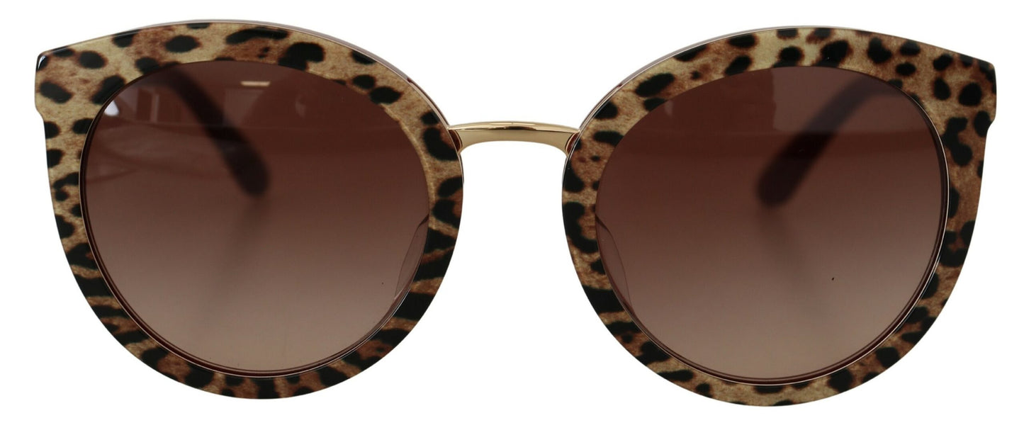 Dolce & Gabbana Elegant Brown Gradient Sunglasses