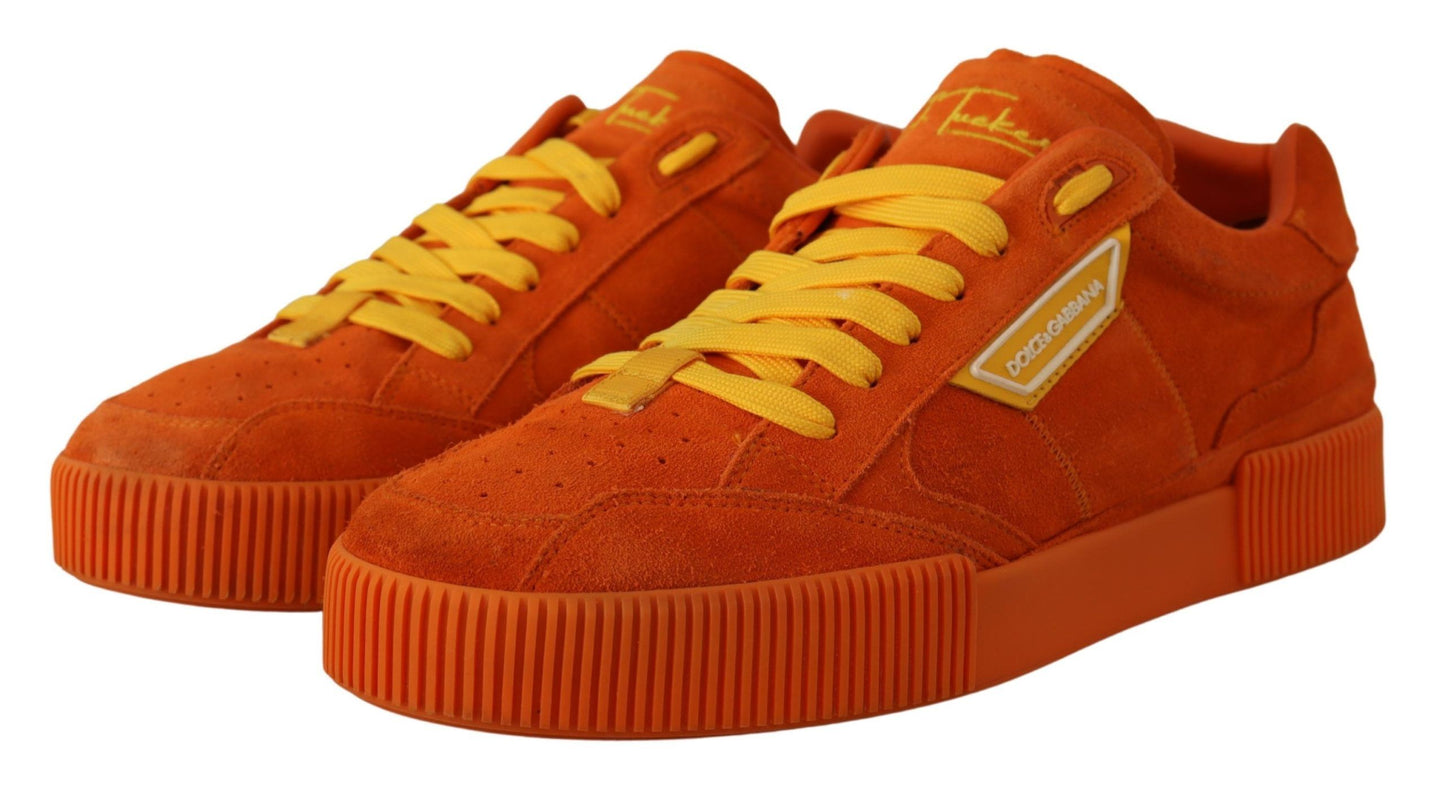 Dolce & Gabbana Orange Leather P.J. Tucker Sneakers Sneakers