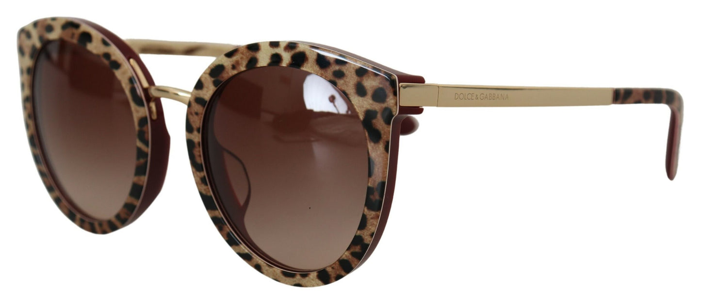 Dolce & Gabbana Elegant Brown Gradient Sunglasses