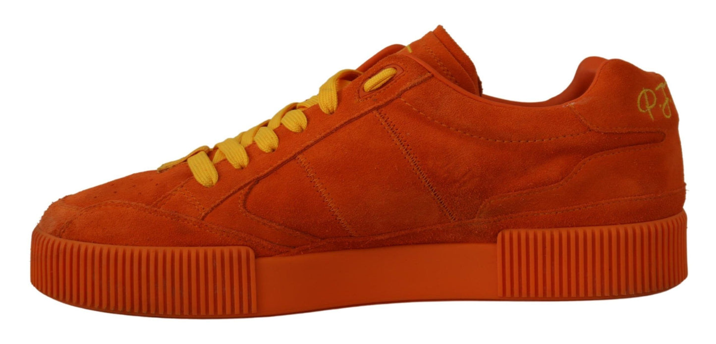 Dolce & Gabbana Orange Leather P.J. Tucker Sneakers Sneakers