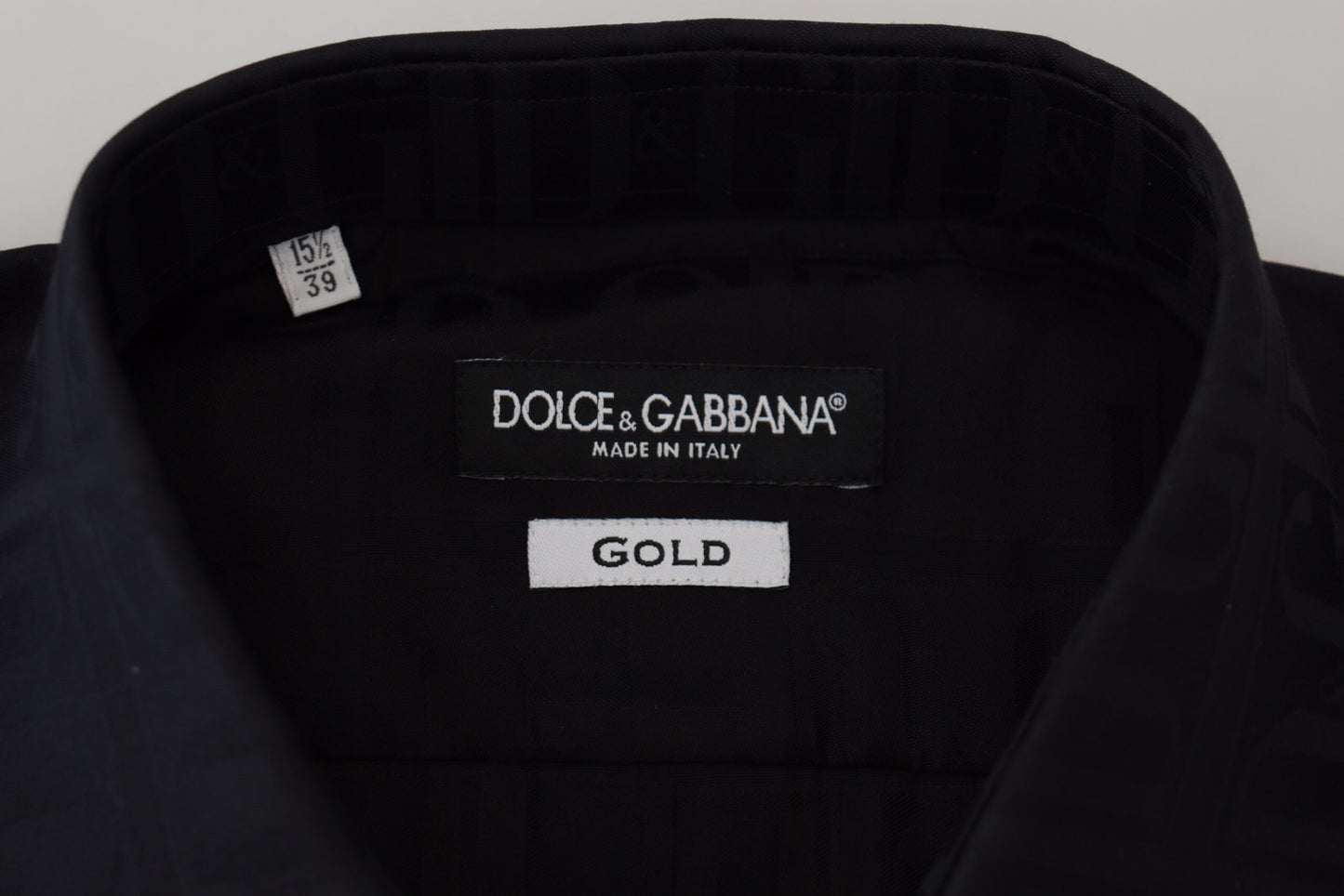 Dolce & Gabbana Elegant Slim Fit Black Cotton Dress Shirt