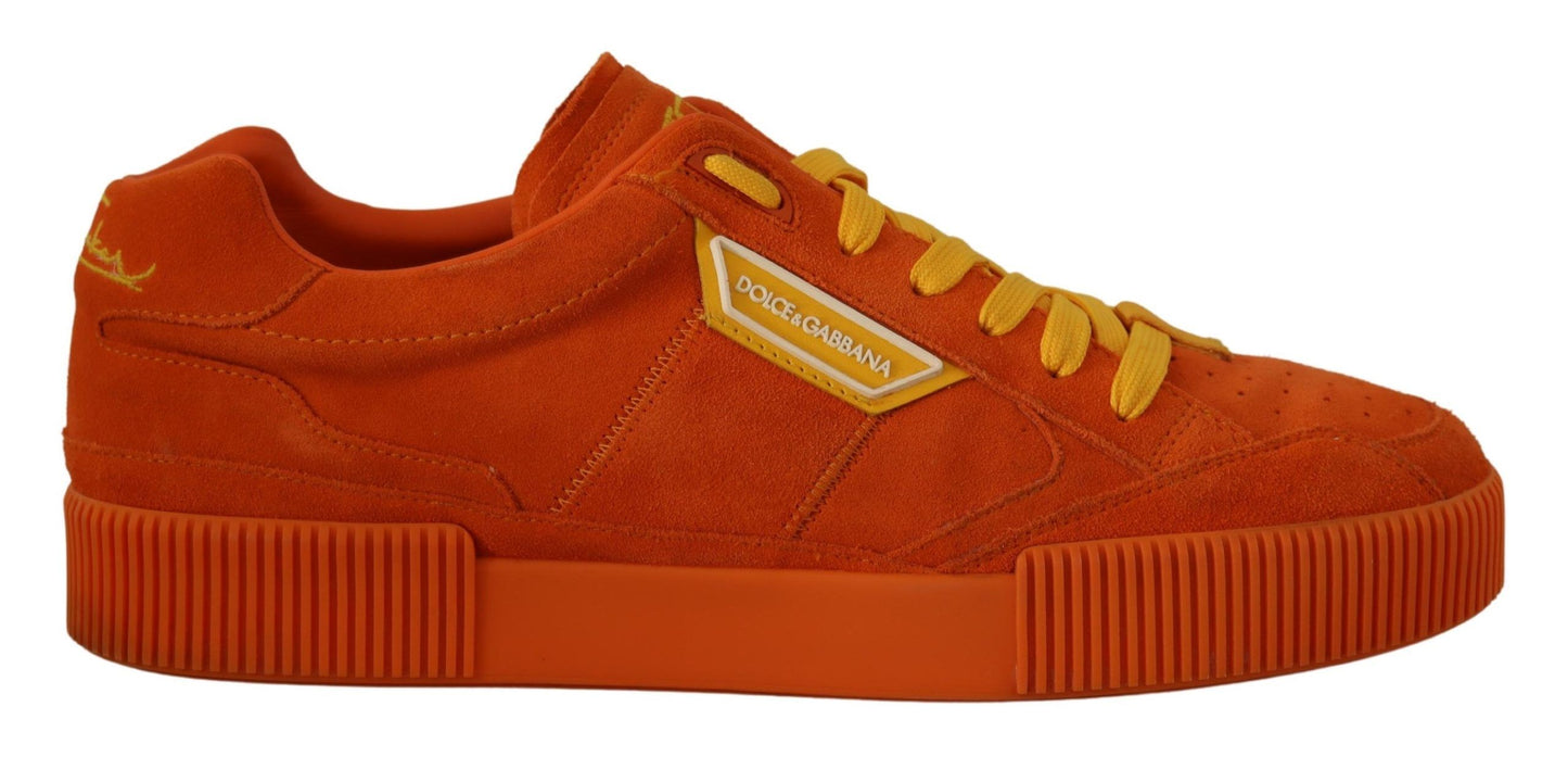 Dolce & Gabbana Orange Leather P.J. Tucker Sneakers Sneakers