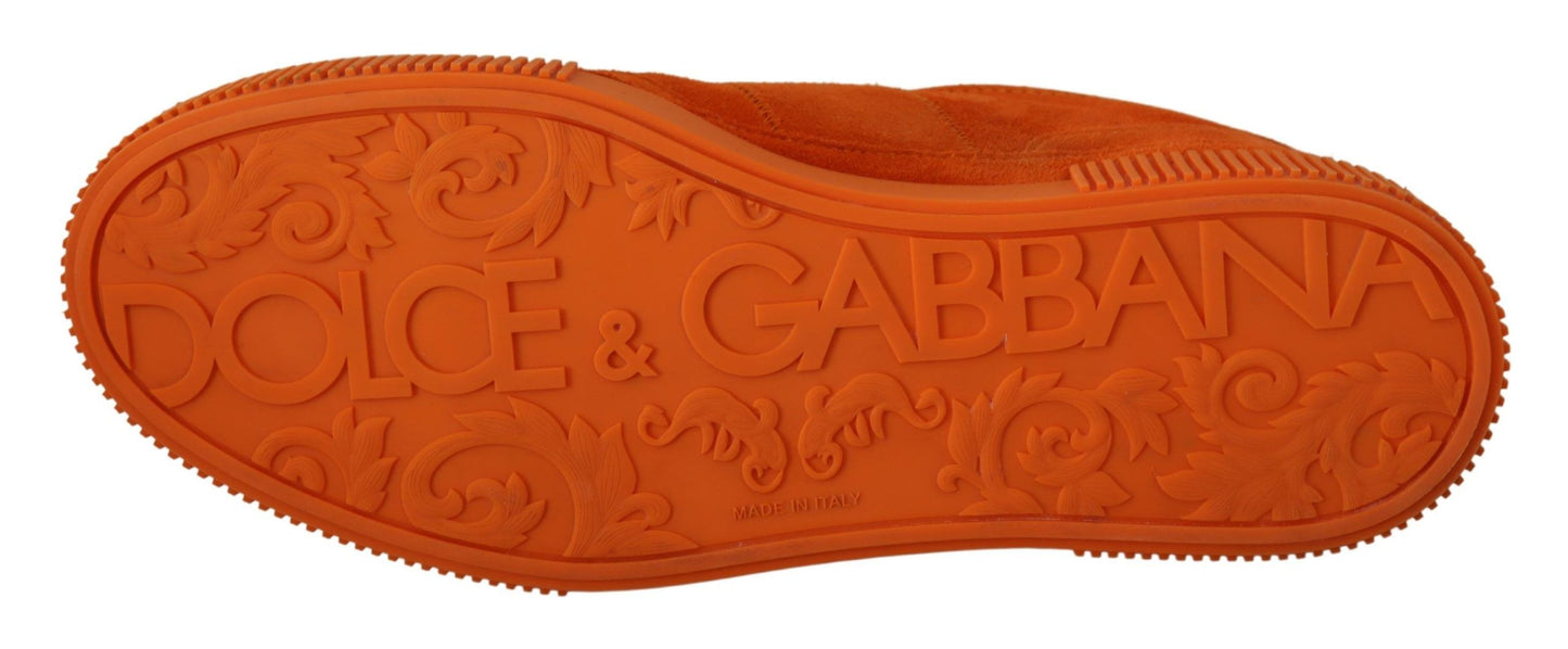 Dolce & Gabbana Orange Leather P.J. Tucker Sneakers Sneakers