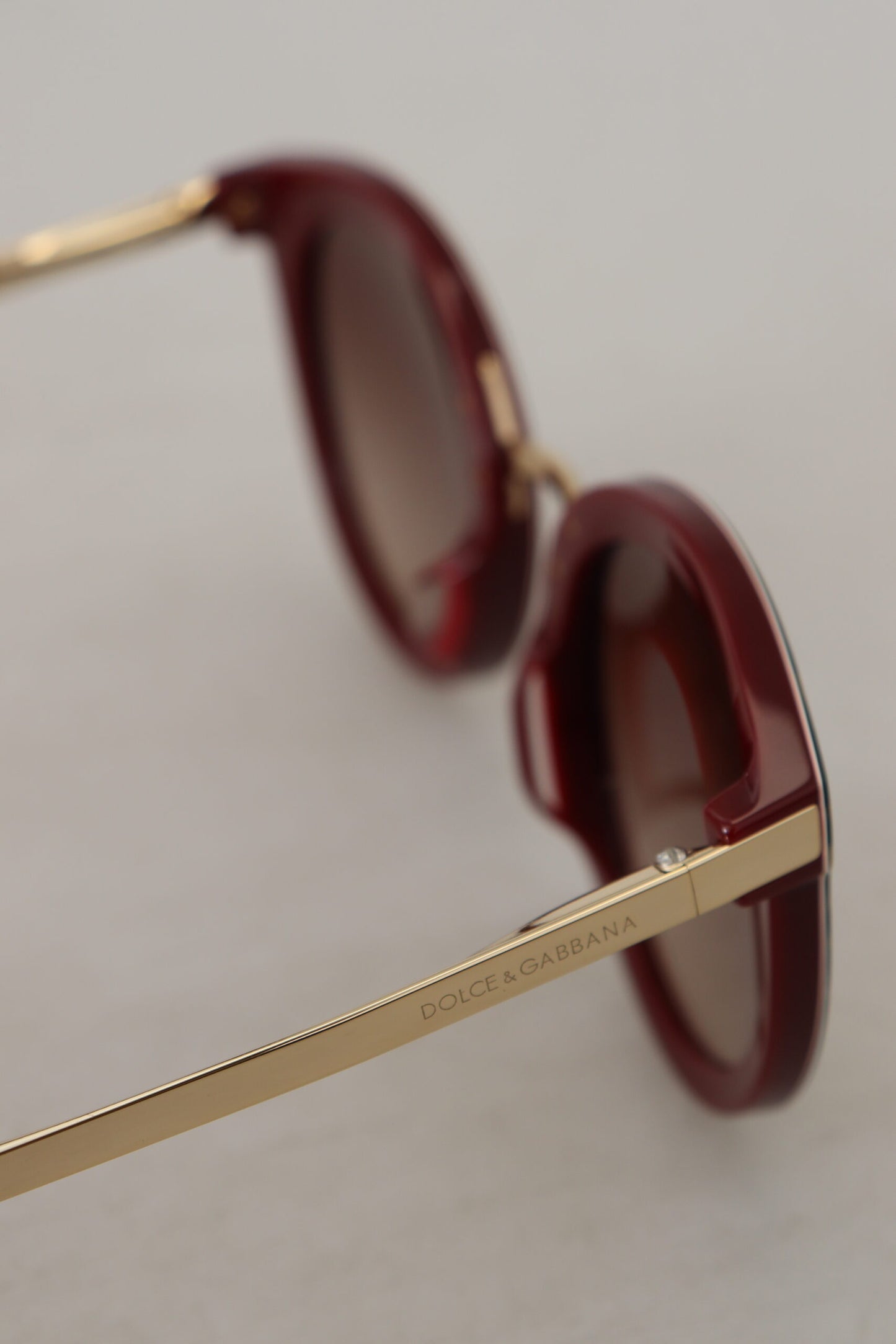 Dolce & Gabbana Elegant Brown Gradient Sunglasses