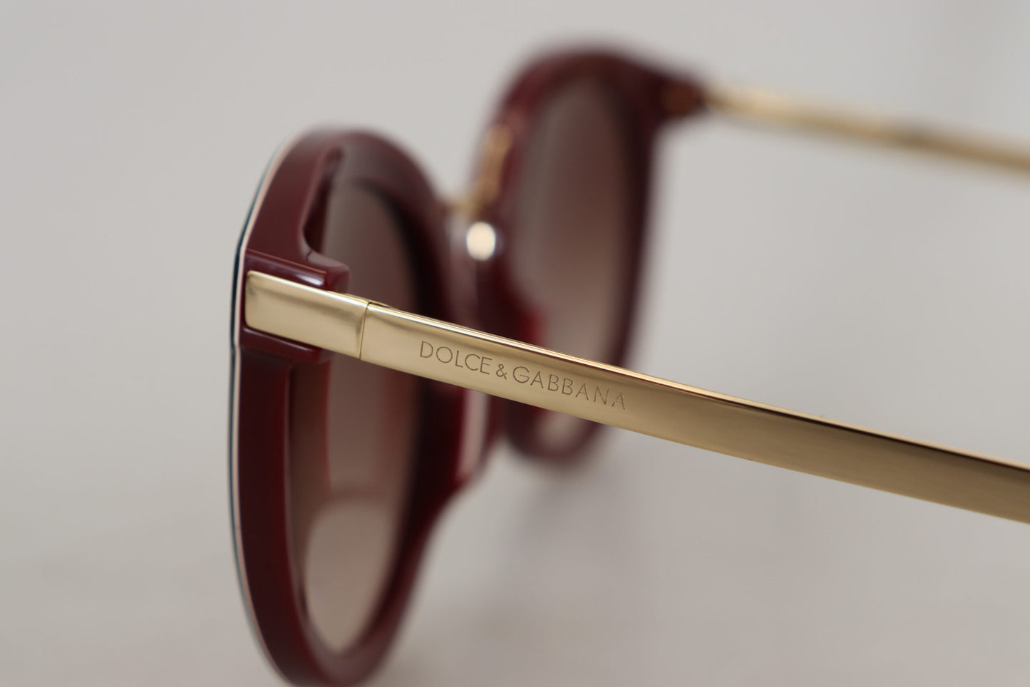 Dolce & Gabbana Elegant Brown Gradient Sunglasses