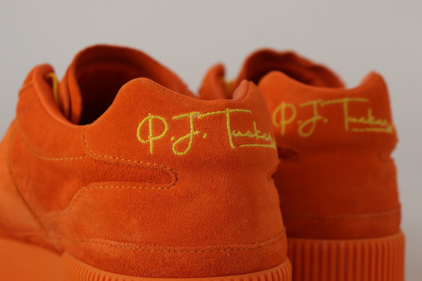 Dolce & Gabbana Orange Leather P.J. Tucker Sneakers Sneakers