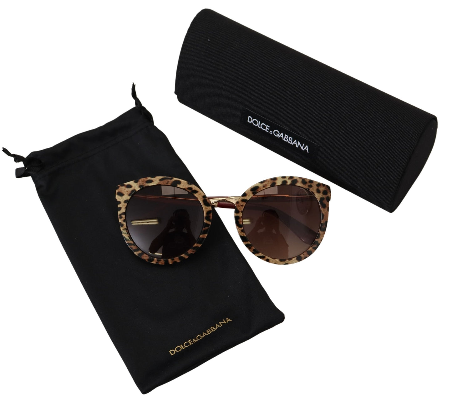 Dolce & Gabbana Elegant Brown Gradient Sunglasses