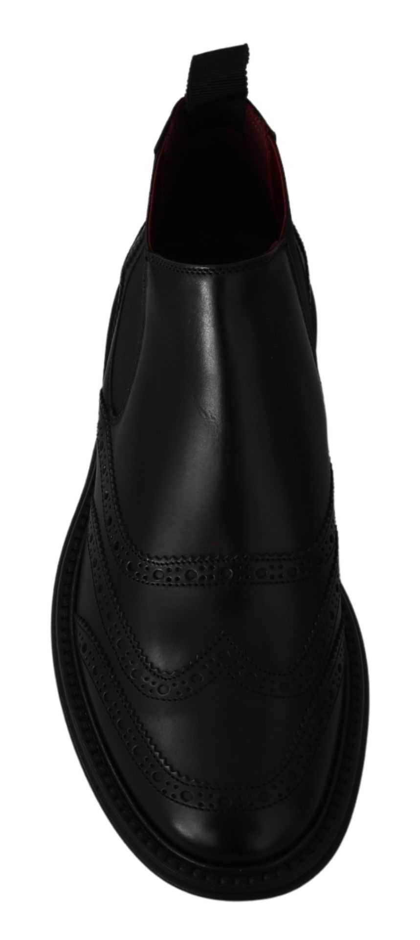 Dolce & Gabbana Elegant Black Leather Ankle Boots