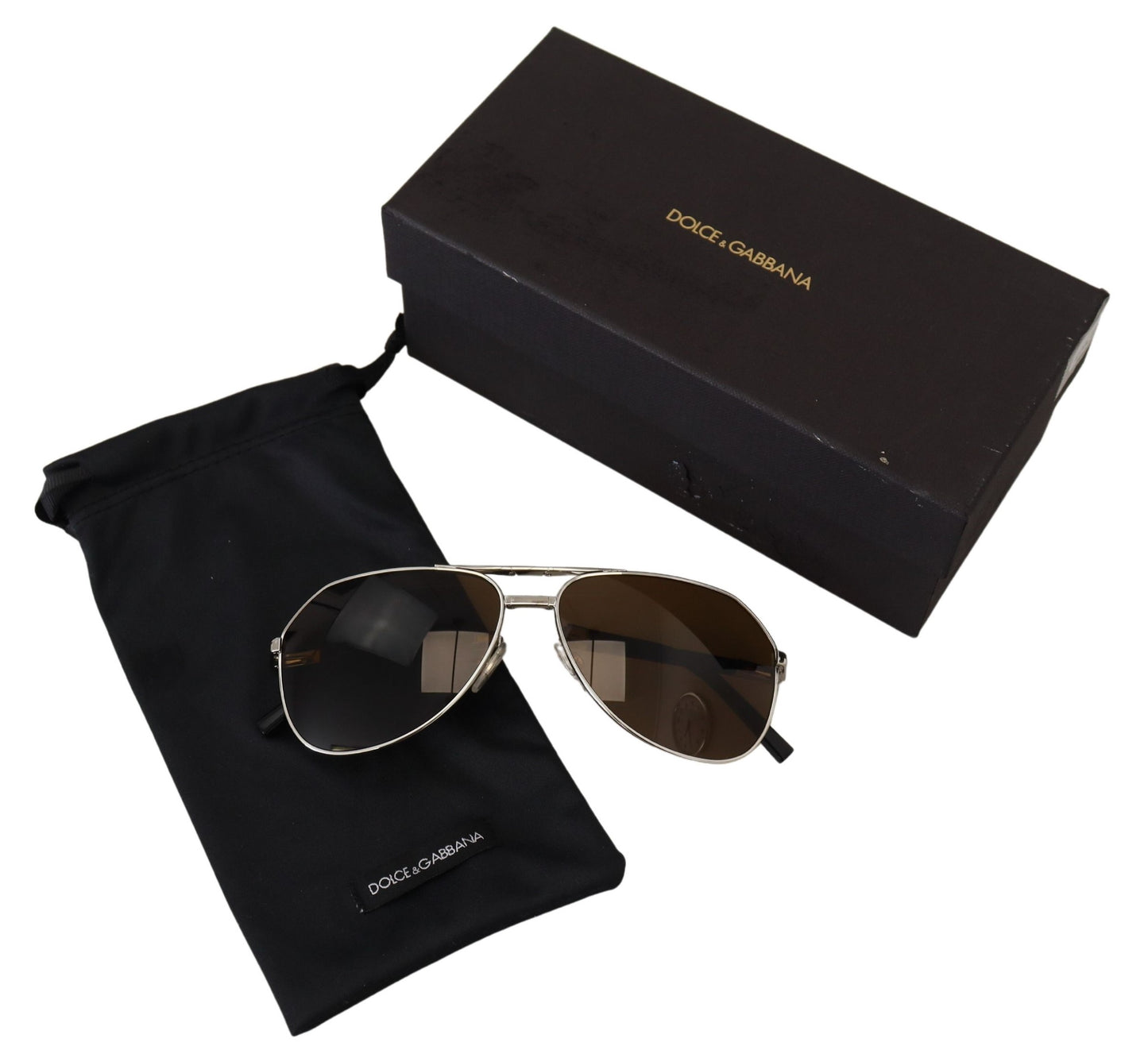 Dolce & Gabbana Chic Unisex Silver-Toned Summer Sunglasses