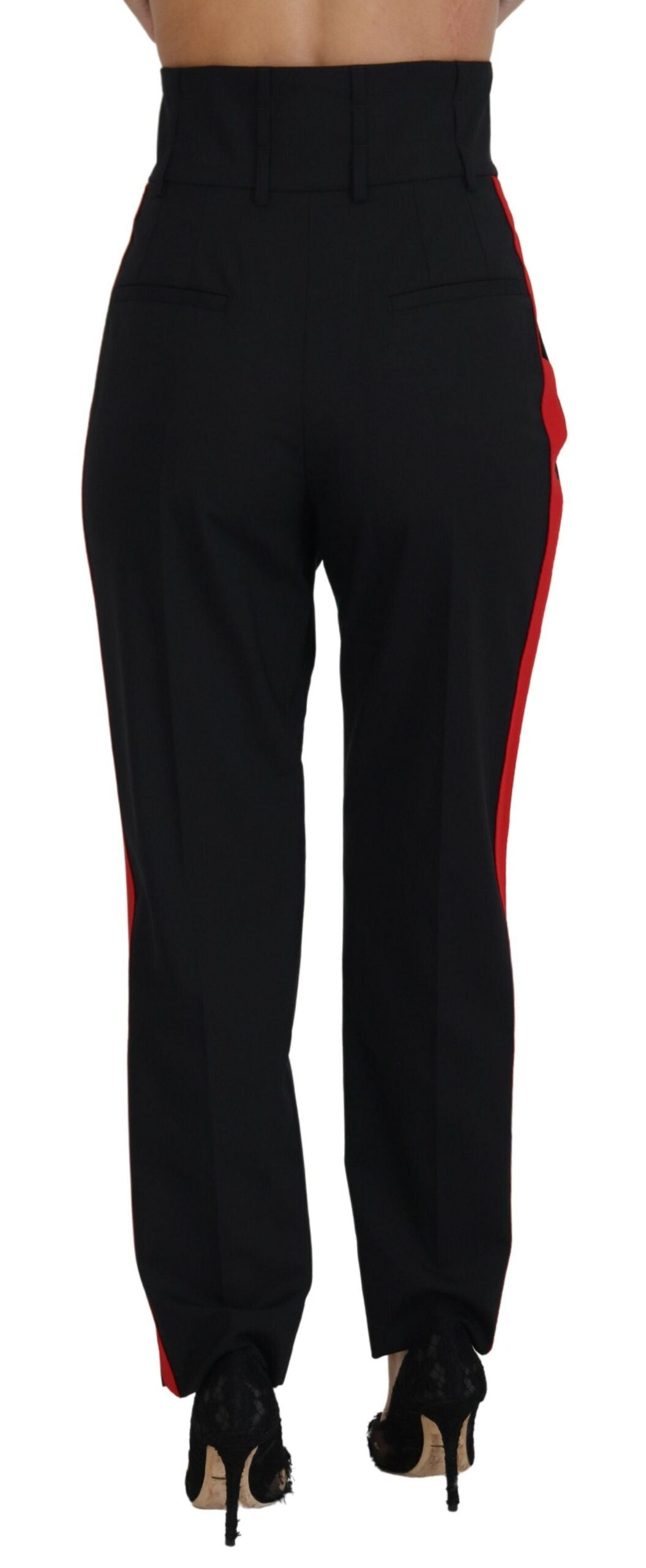 Dolce & Gabbana Elegant High-Waist Tapered Wool Pants