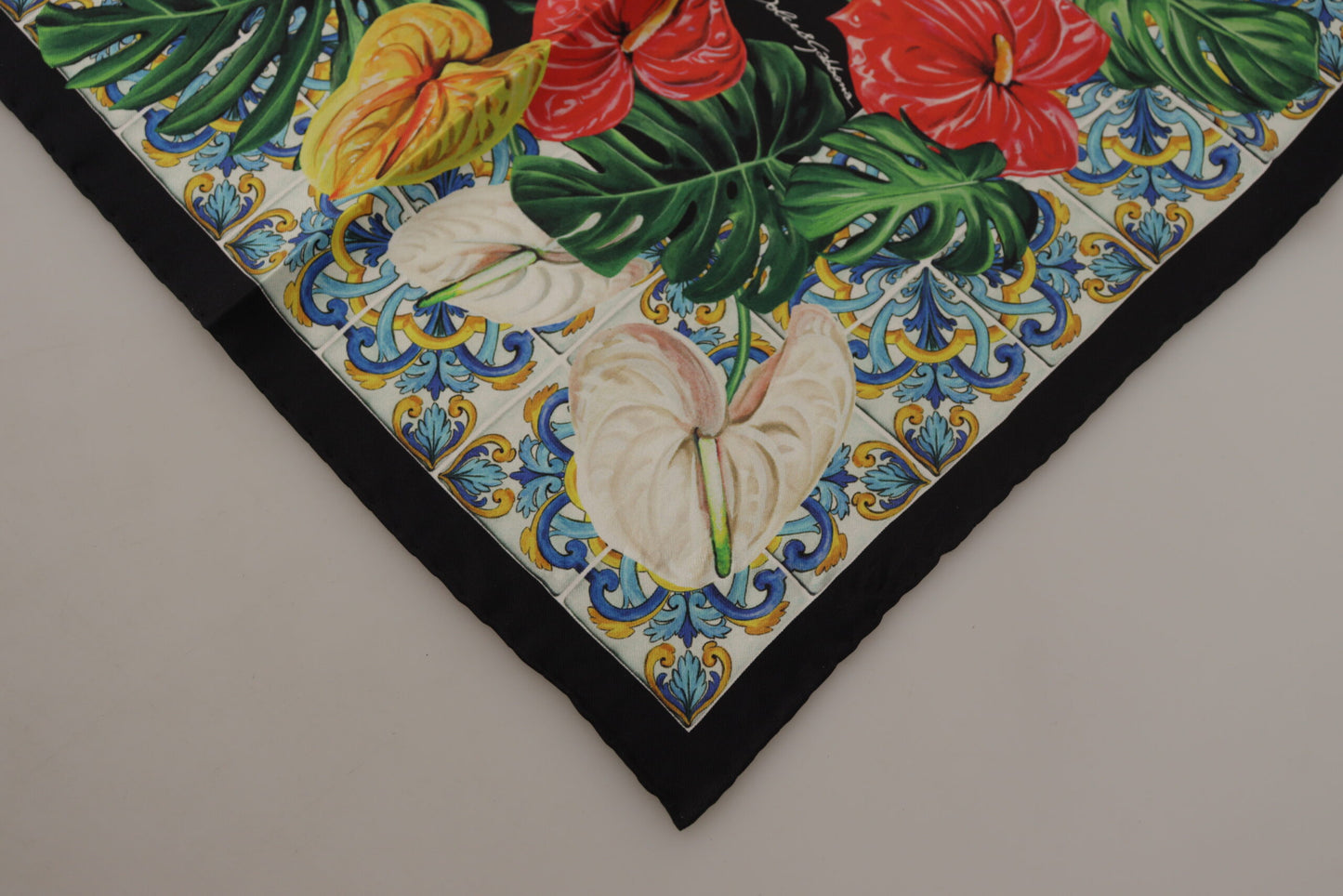 Dolce & Gabbana Multicolor Floral Silk Scarf