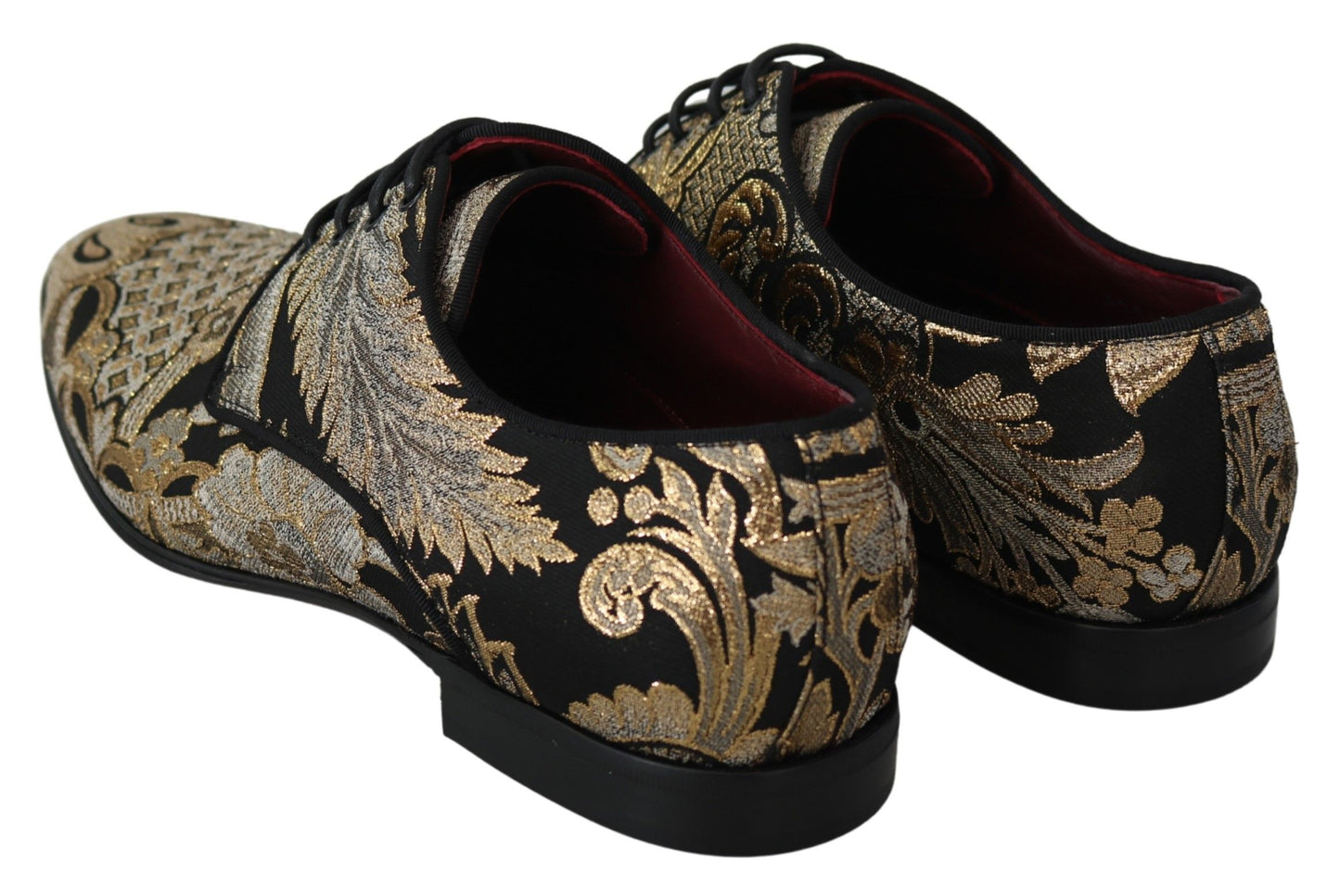 Dolce & Gabbana Elegant Jacquard Lace-Up Dress Shoes