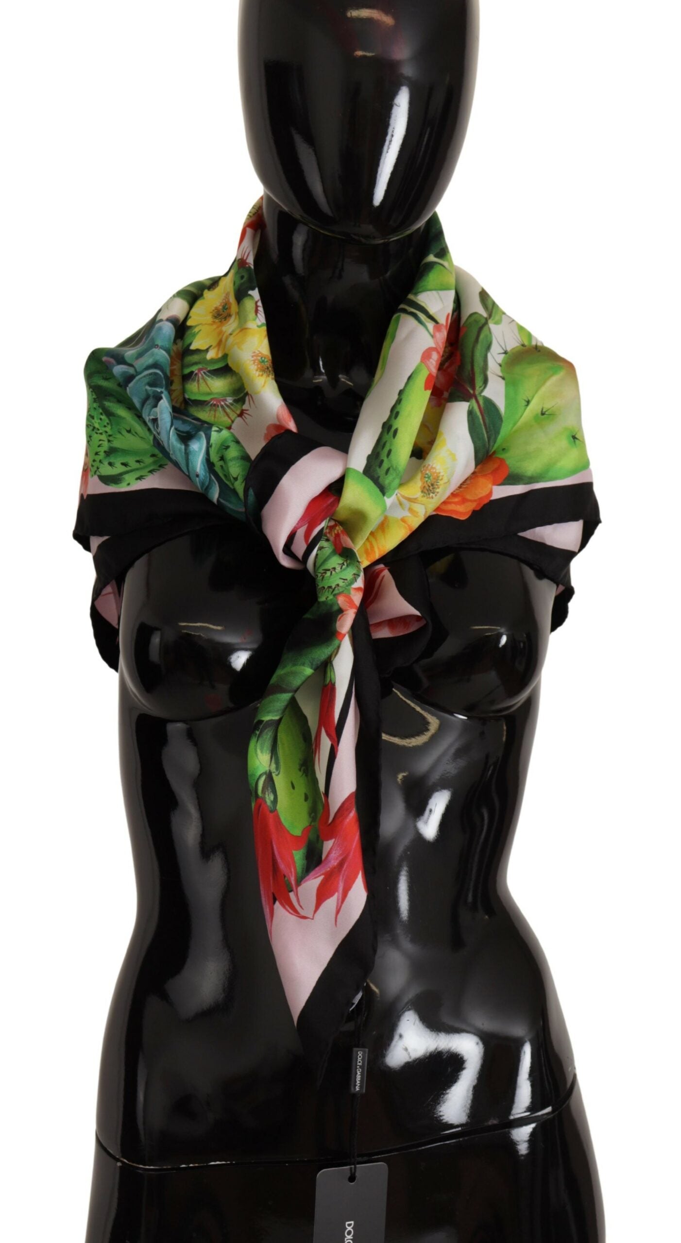 Dolce & Gabbana Floral Silk Square Scarf