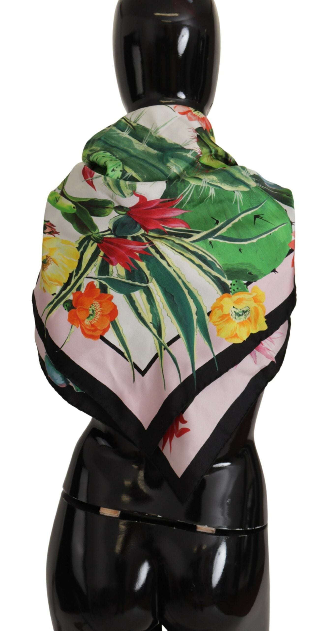 Dolce & Gabbana Floral Silk Square Scarf