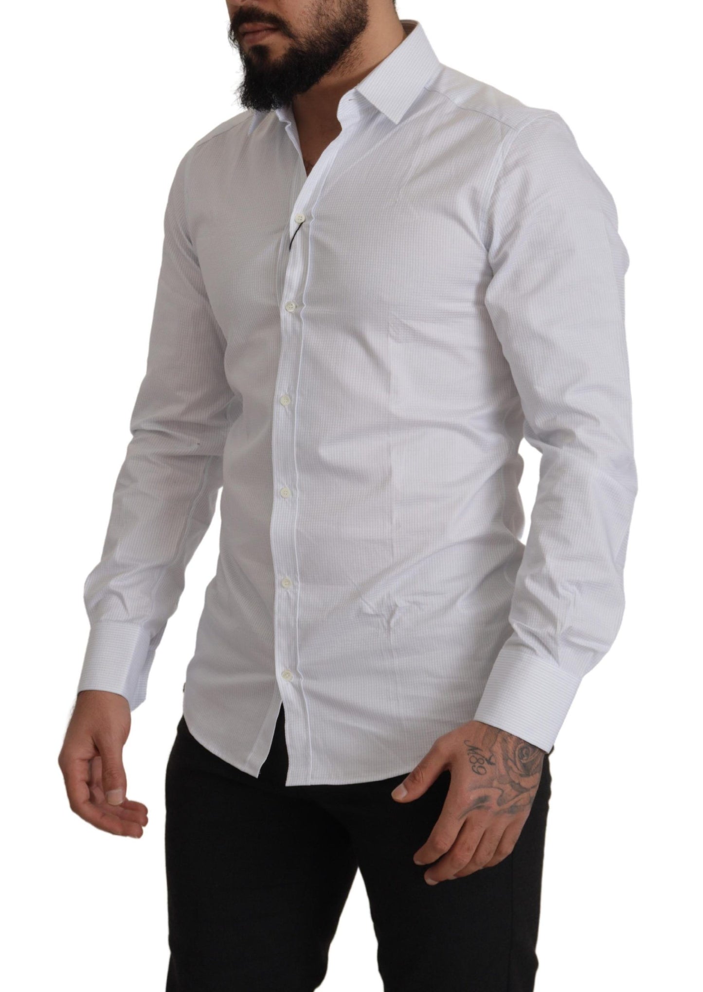 Dolce & Gabbana Elegant Slim Fit Cotton Dress Shirt